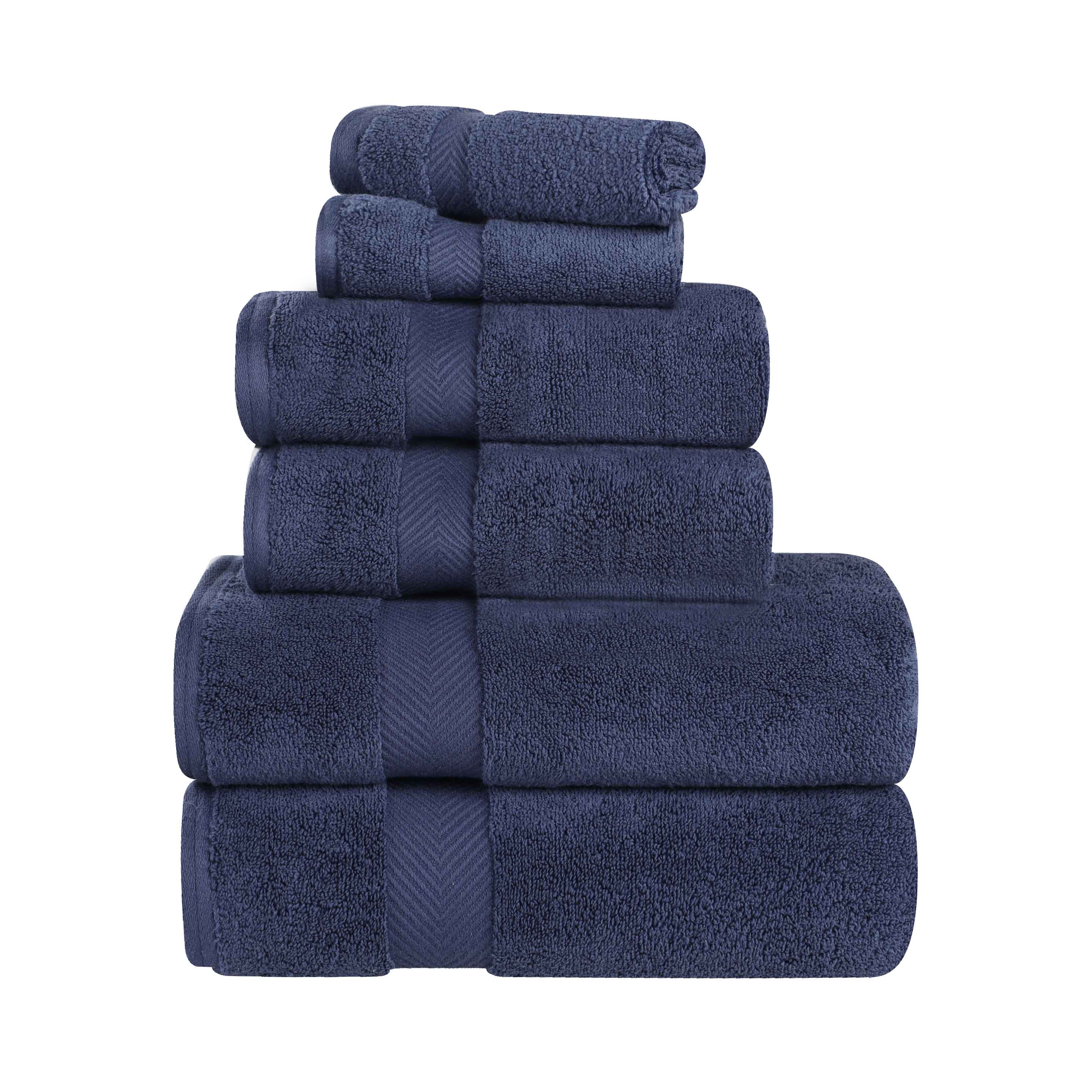 Zurich Cotton Zero Twist 6 Piece Towel Set - Omnigoodsstore