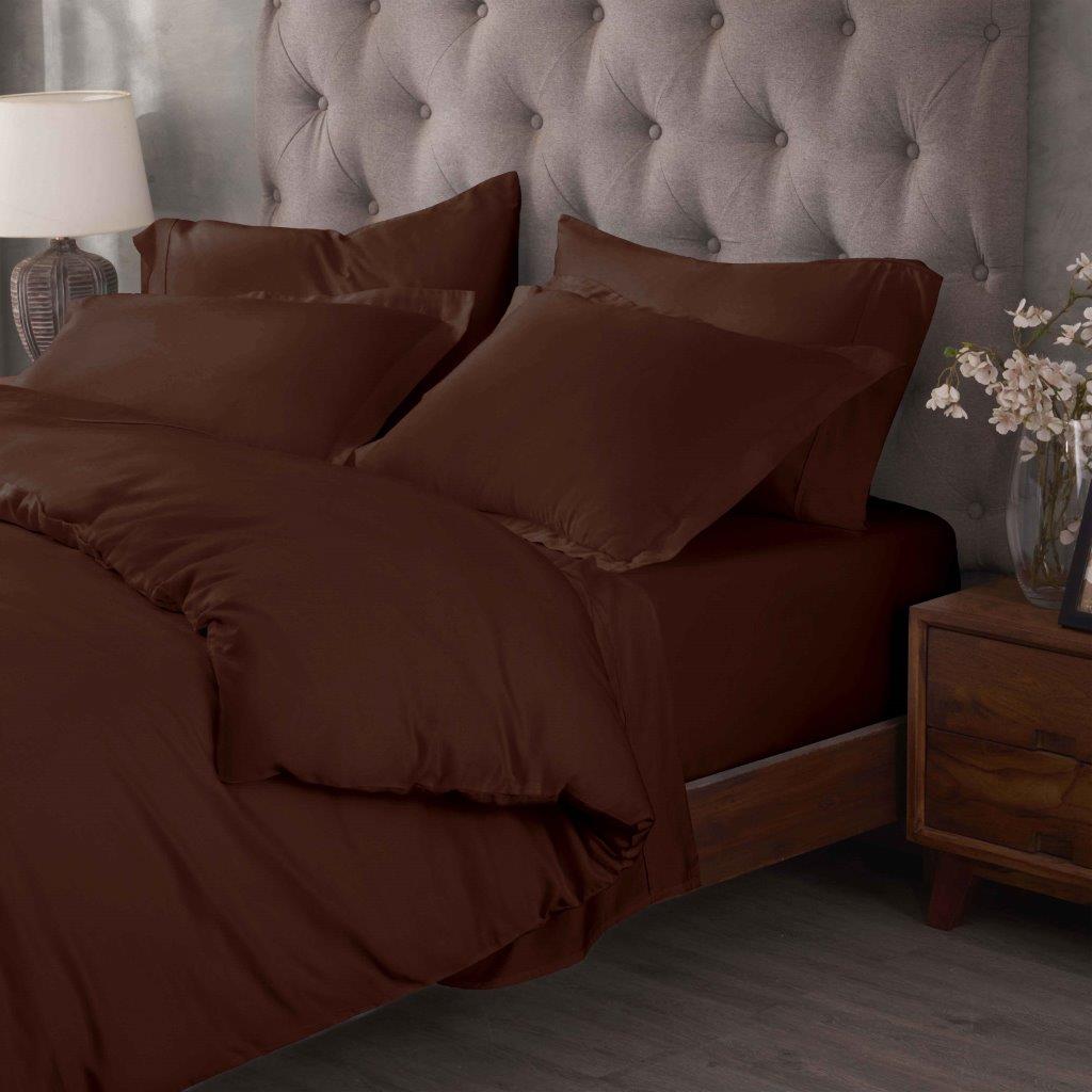 Egyptian Cotton 400 Thread Count Solid Duvet Cover Set - Omnigoodsstore