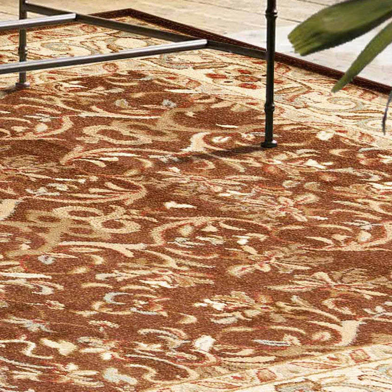 Heritage Traditional Floral Scroll Indoor Area Rug Or Runner Rug - Omnigoodsstore