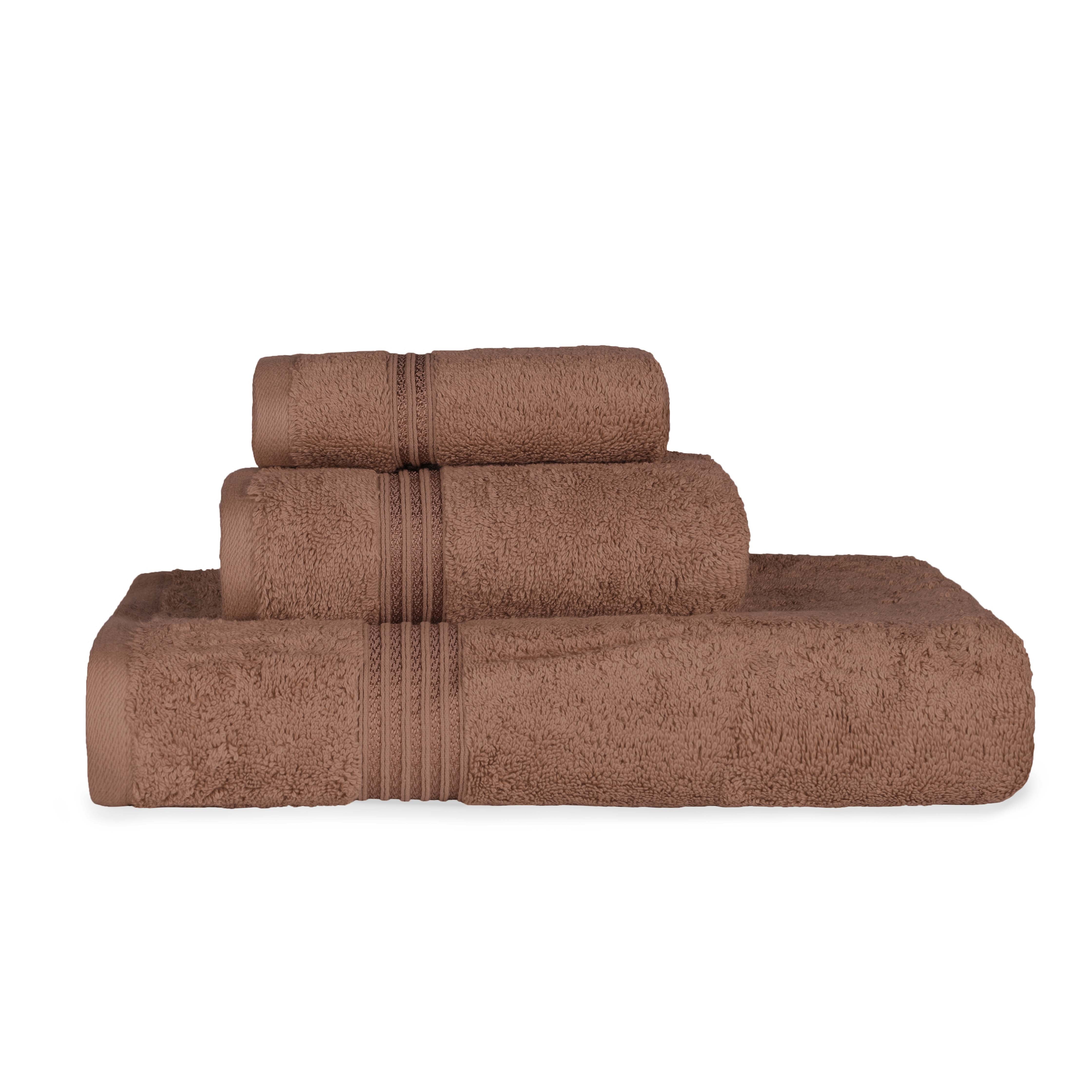 Egyptian Cotton Highly Absorbent Solid 3-Piece Ultra Soft Towel Set - Omnigoodsstore