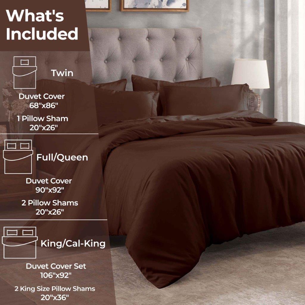 Egyptian Cotton 400 Thread Count Solid Duvet Cover Set - Omnigoodsstore
