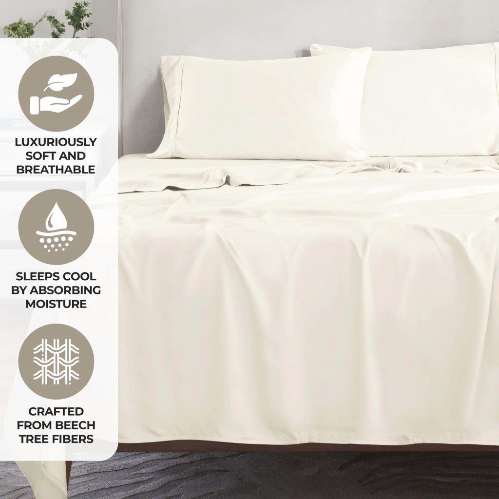 Modal From Beechwood 300 Thread Count Extra Deep Pocket Bed Sheet Set - Omnigoodsstore
