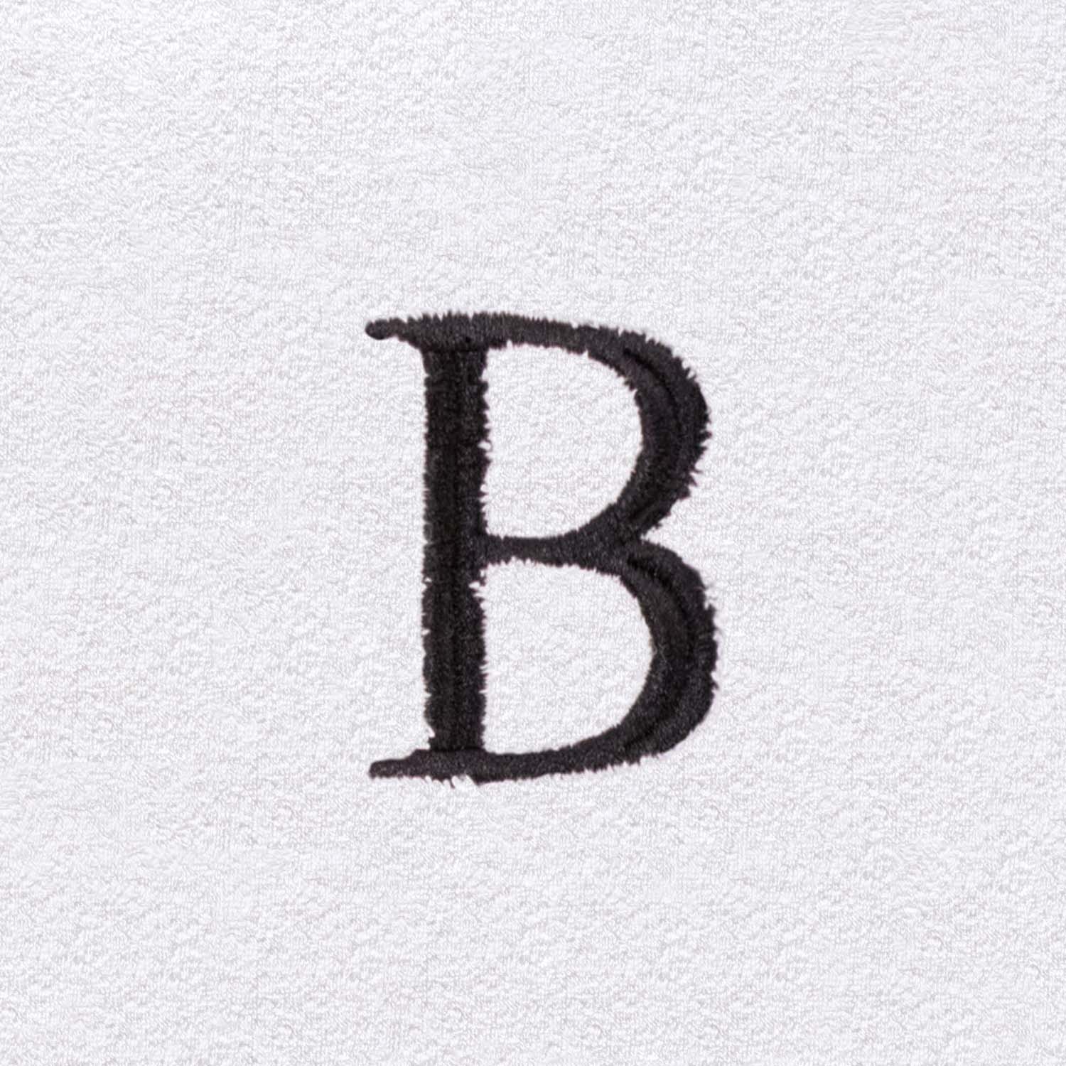 Cotton Adult Unisex White Embroidered Highly Absorbent Fluffy Bathrobe - Omnigoodsstore