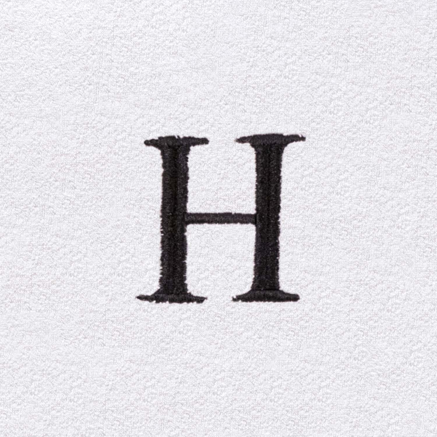 Cotton Adult Unisex White Embroidered Highly Absorbent Fluffy Bathrobe - Omnigoodsstore