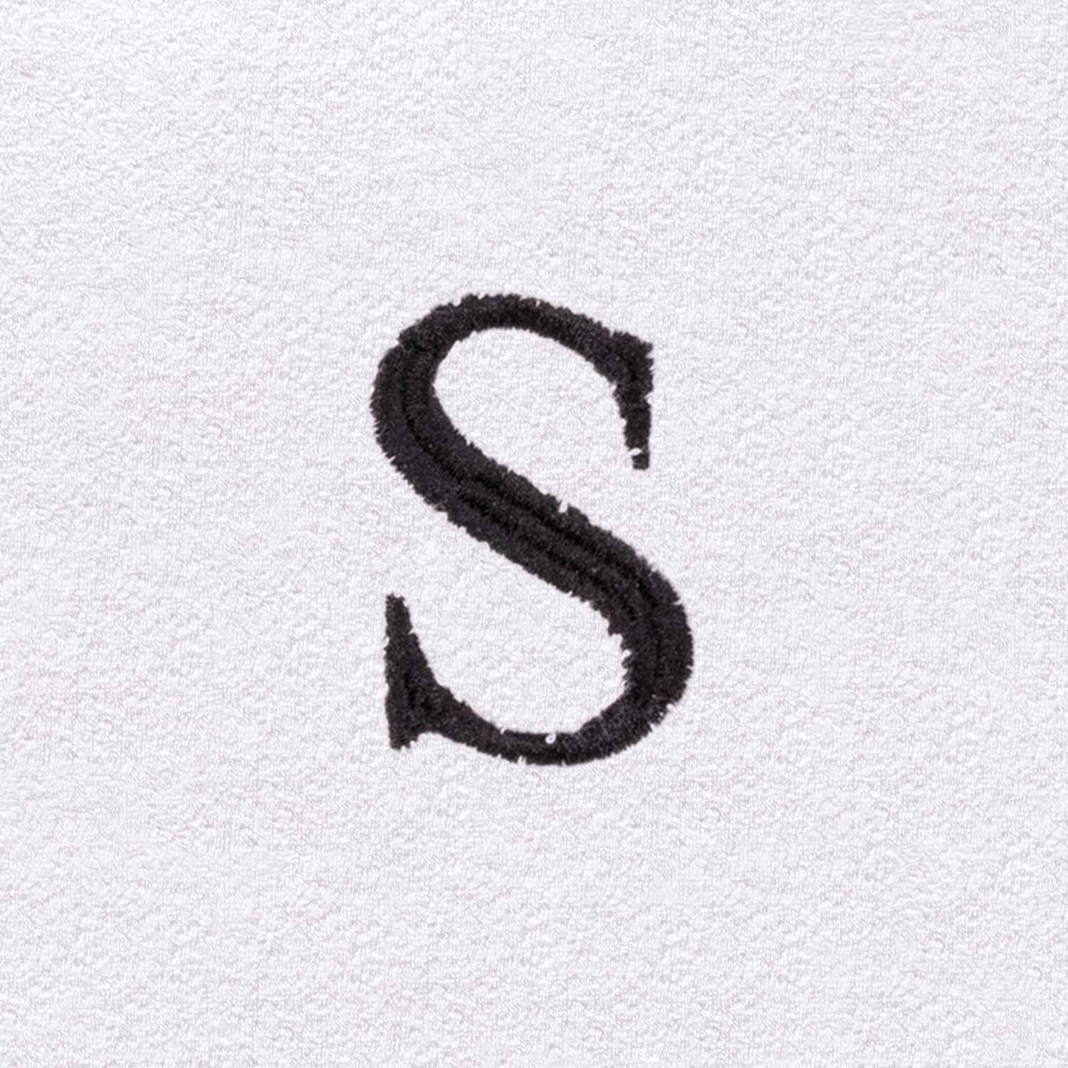 Cotton Adult Unisex White Embroidered Highly Absorbent Fluffy Bathrobe - Omnigoodsstore