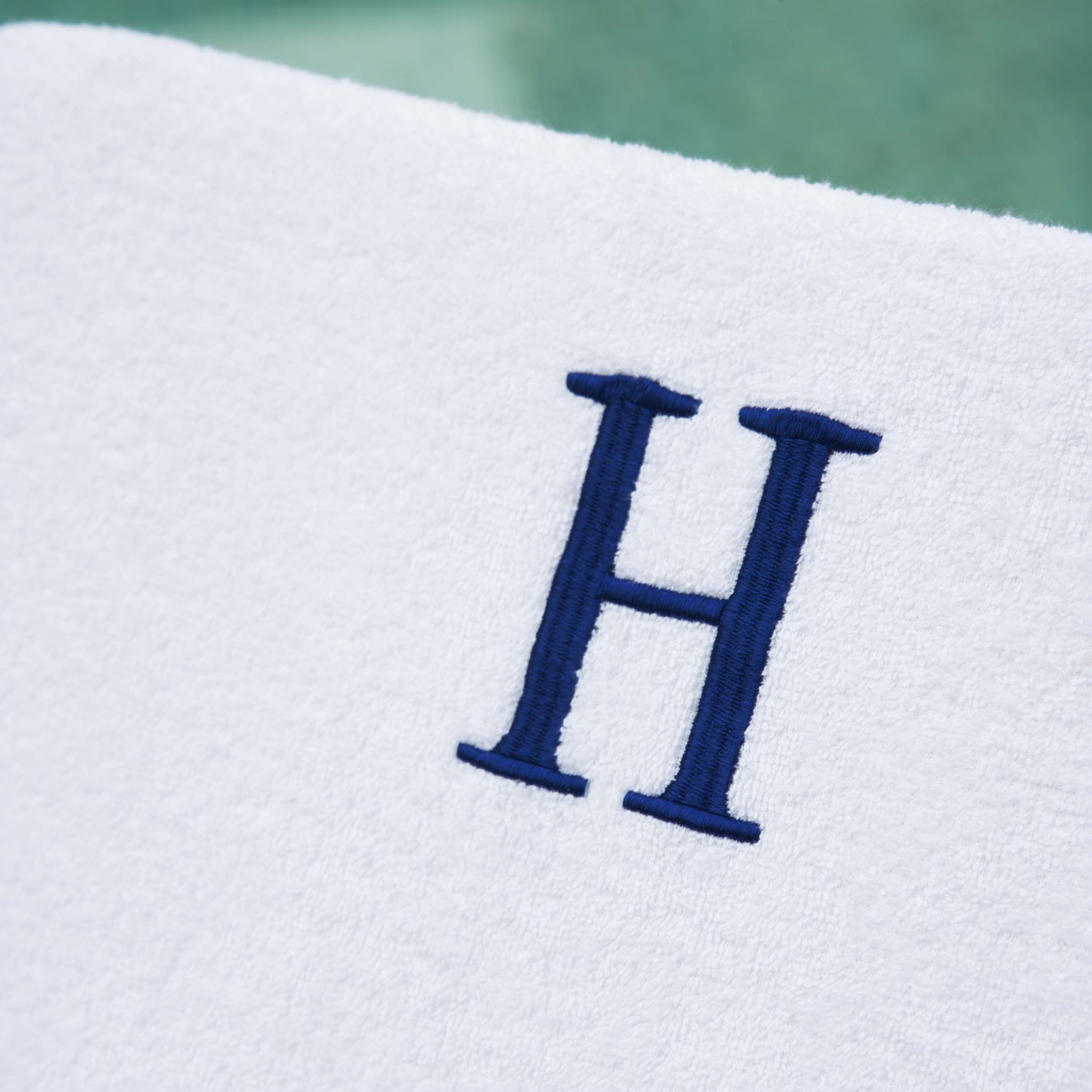 Cotton Terry Monogrammed Patio Chaise Lounge Slipcover - Omnigoodsstore