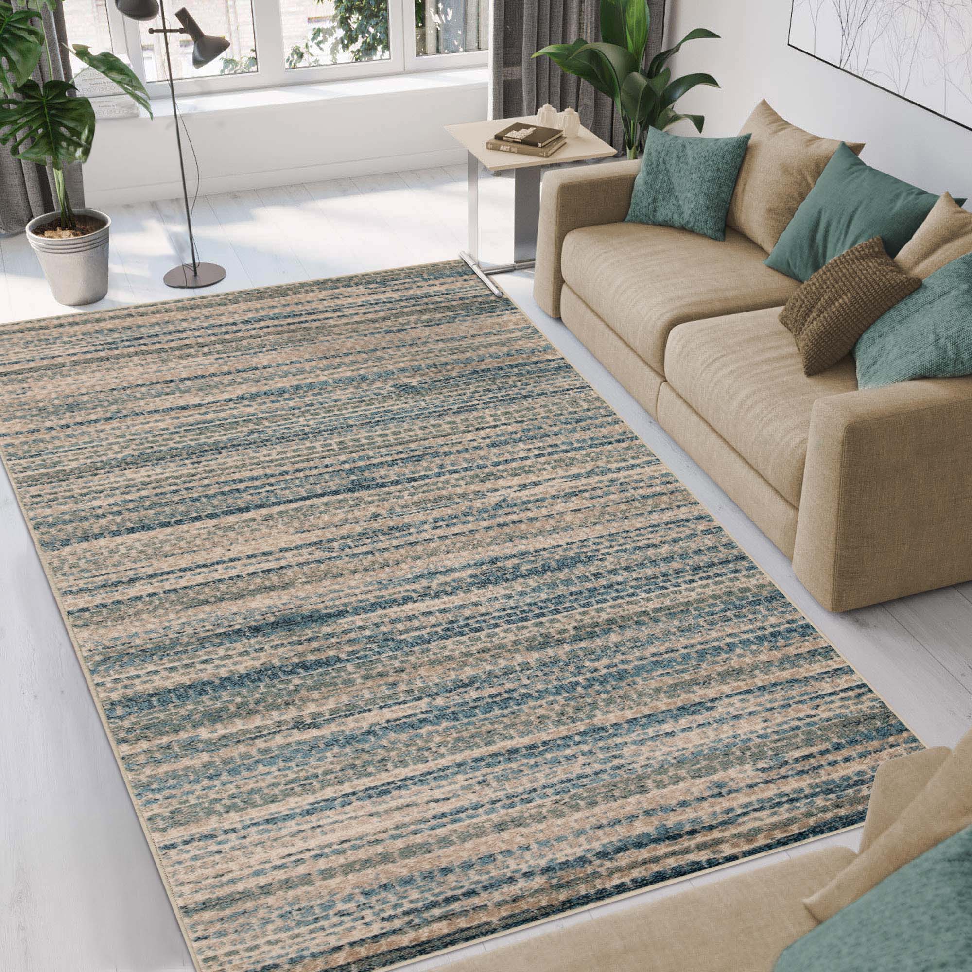 Montauk Striped Pastel Indoor Area Rug - Omnigoodsstore