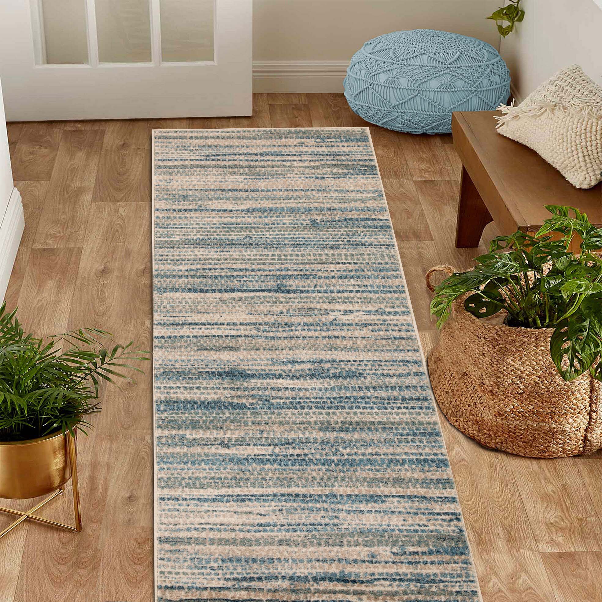 Montauk Striped Pastel Indoor Area Rug - Omnigoodsstore