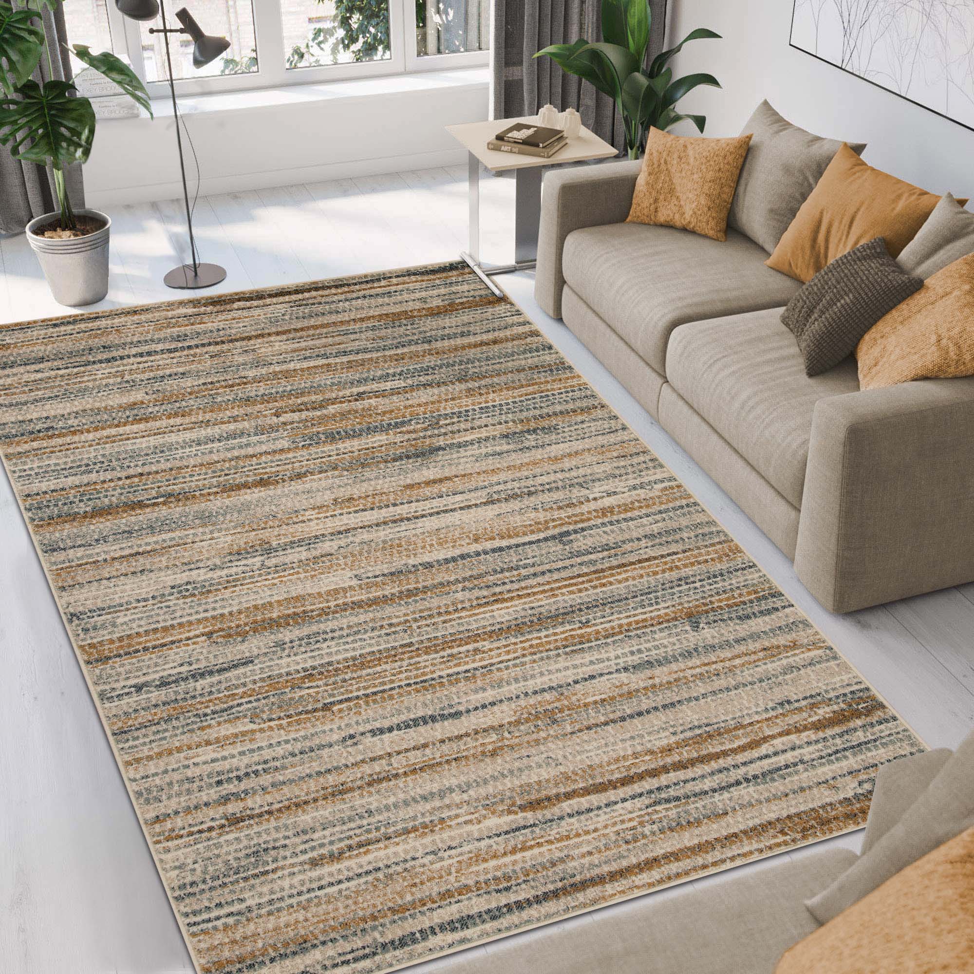 Montauk Striped Pastel Indoor Area Rug - Omnigoodsstore