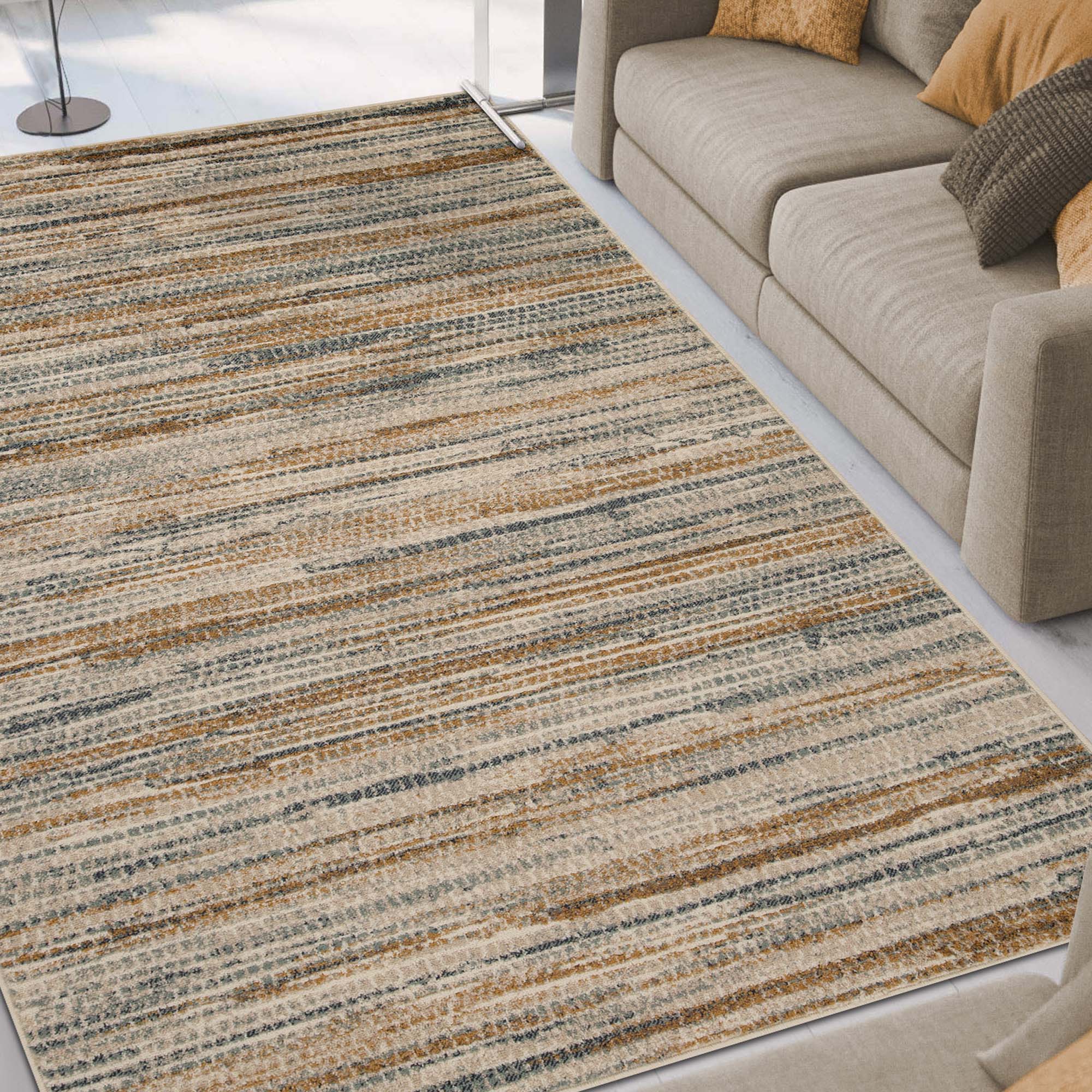 Montauk Striped Pastel Indoor Area Rug - Omnigoodsstore