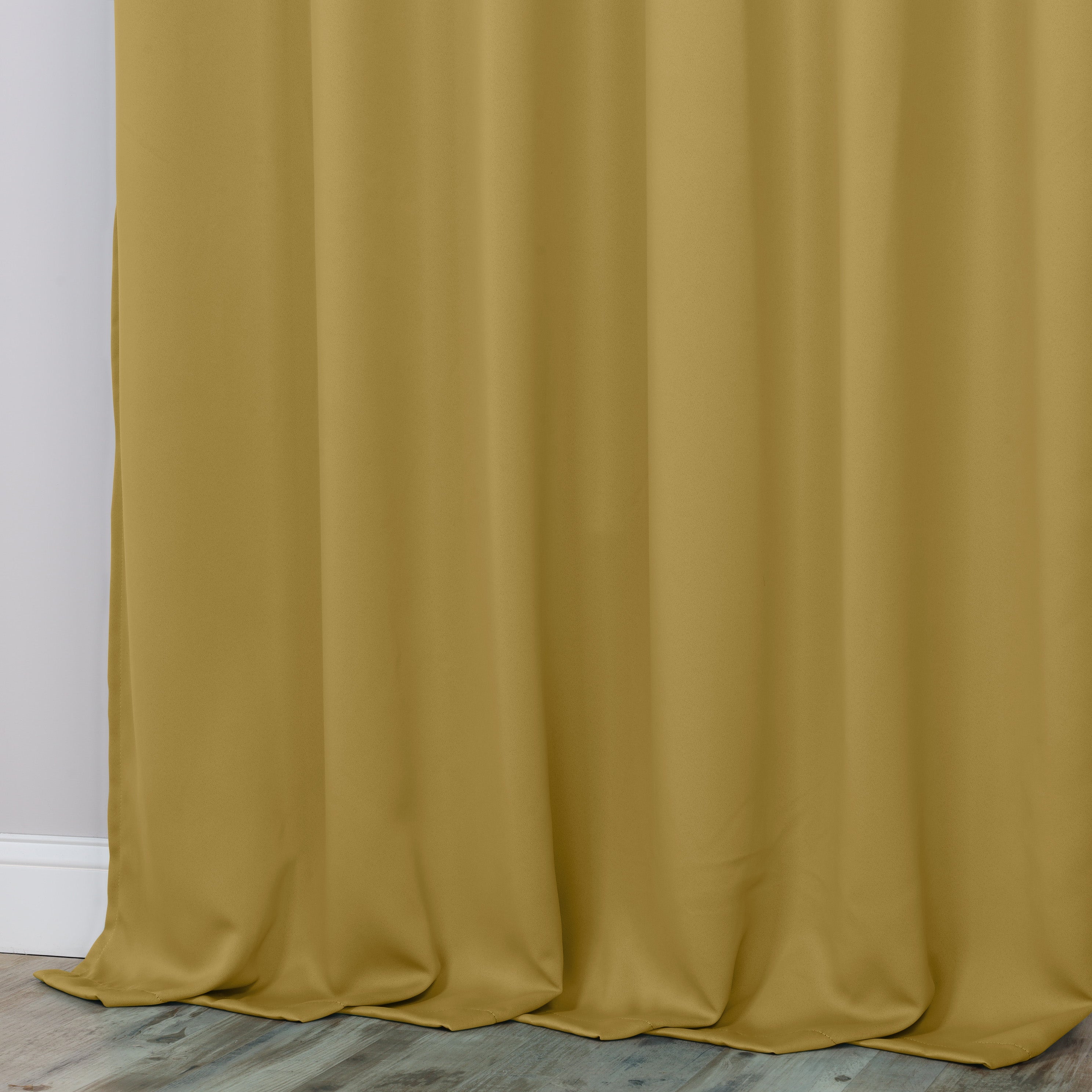 Solid Machine Washable Room Darkening Blackout Curtains, Set of 2 - Omnigoodsstore