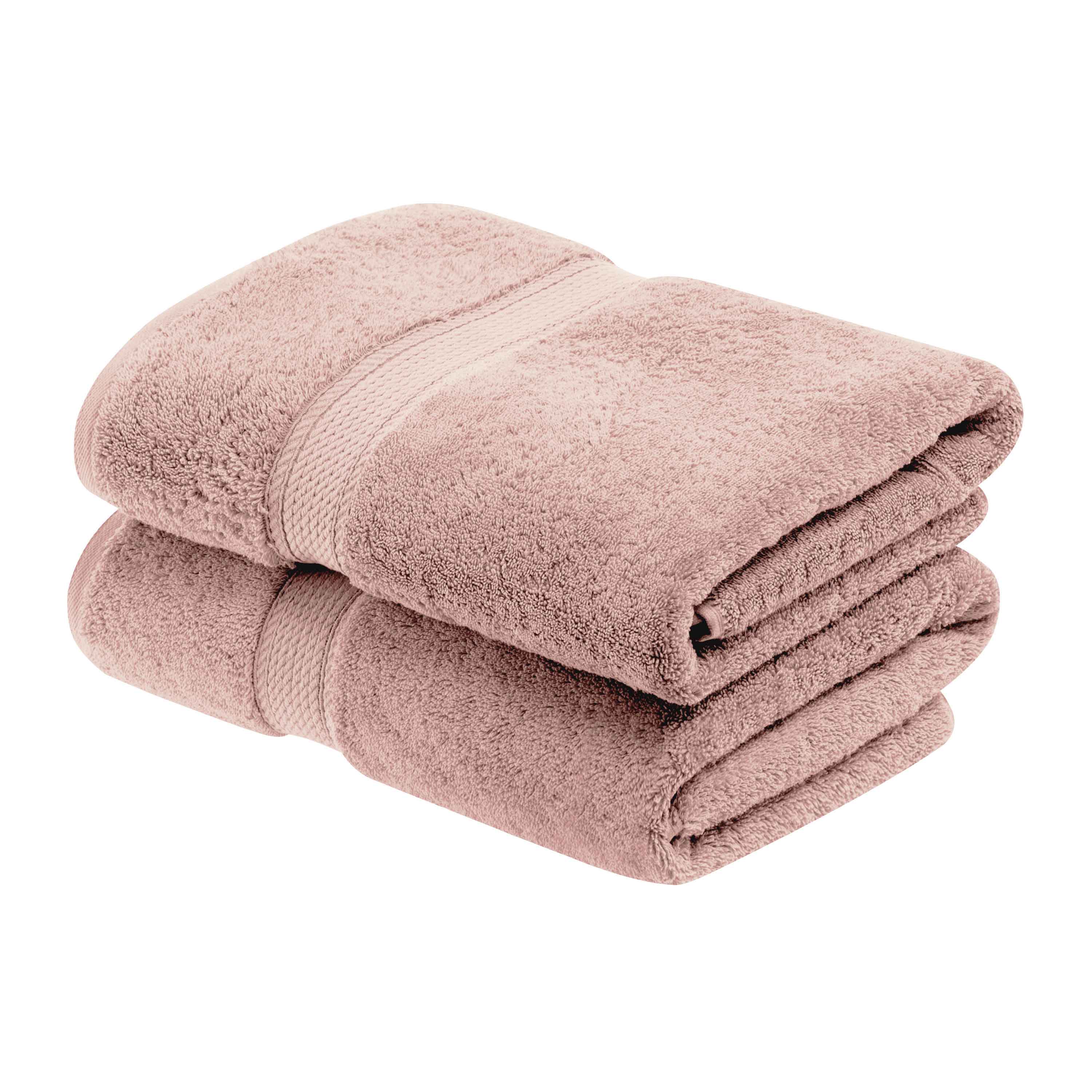 Egyptian Cotton Pile Plush Heavyweight Soft 2 Piece Bath Towel Set - Omnigoodsstore