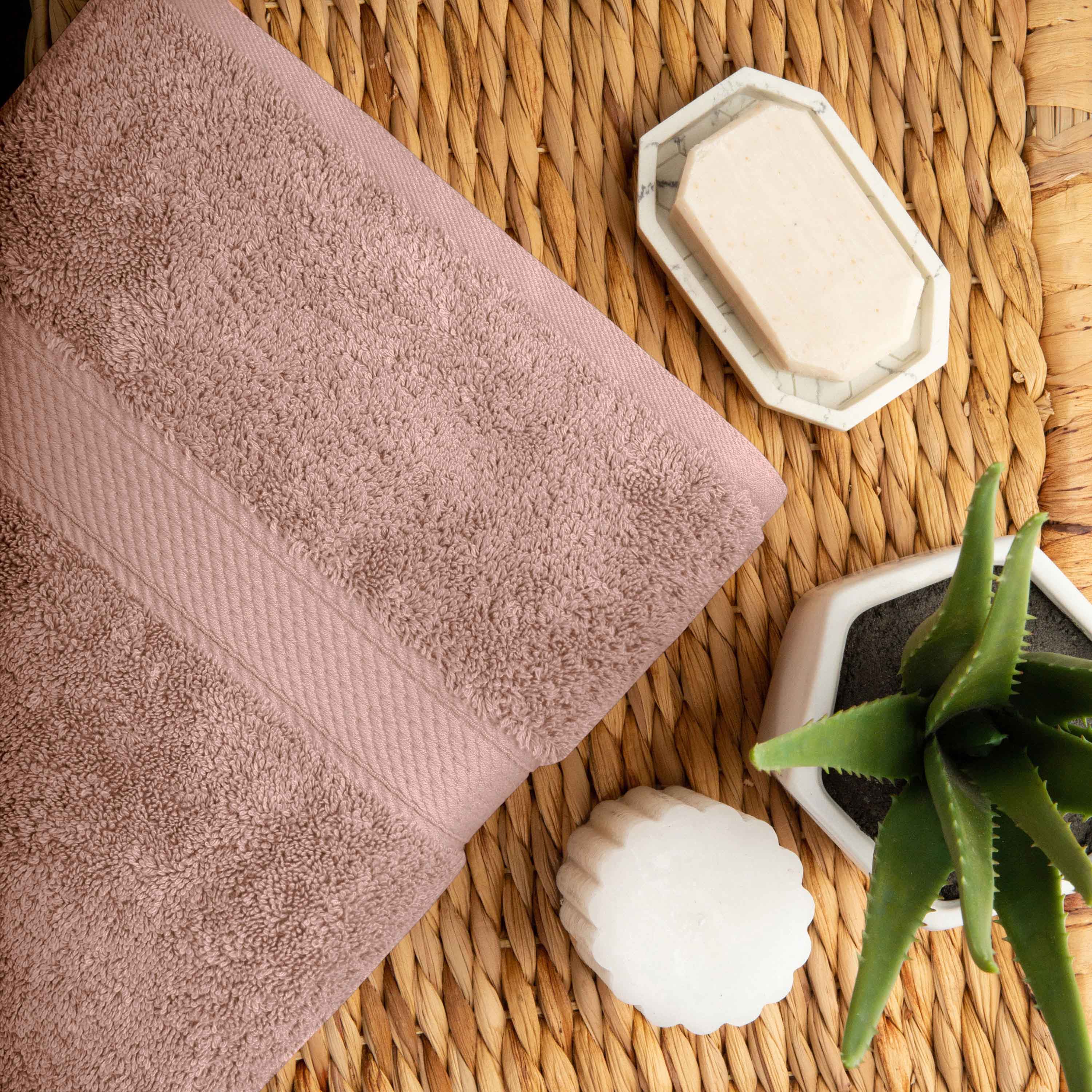 Egyptian Cotton Pile Plush Heavyweight Soft 2 Piece Bath Towel Set - Omnigoodsstore