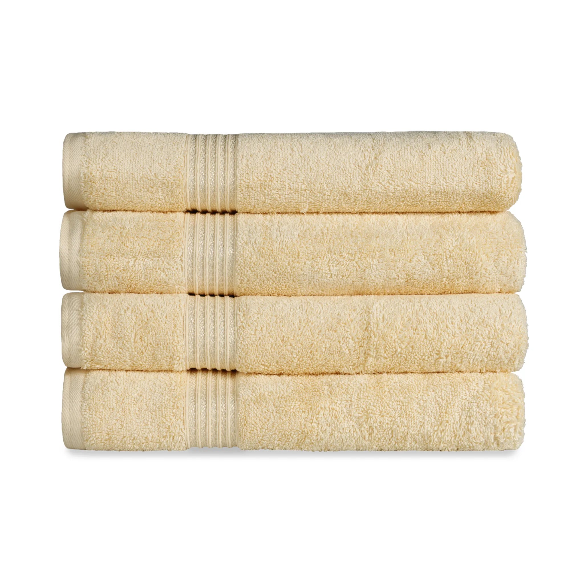 Heritage Egyptian Cotton Solid Bath Towel Set of 4 - Omnigoodsstore