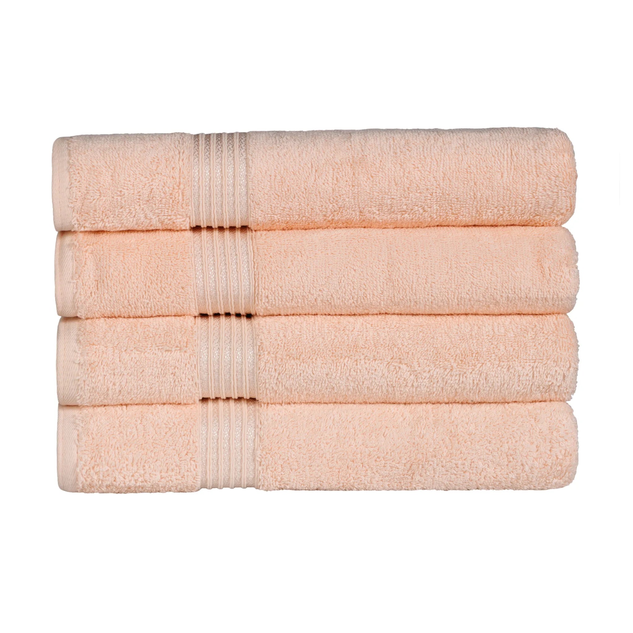 Heritage Egyptian Cotton Solid Bath Towel Set of 4 - Omnigoodsstore