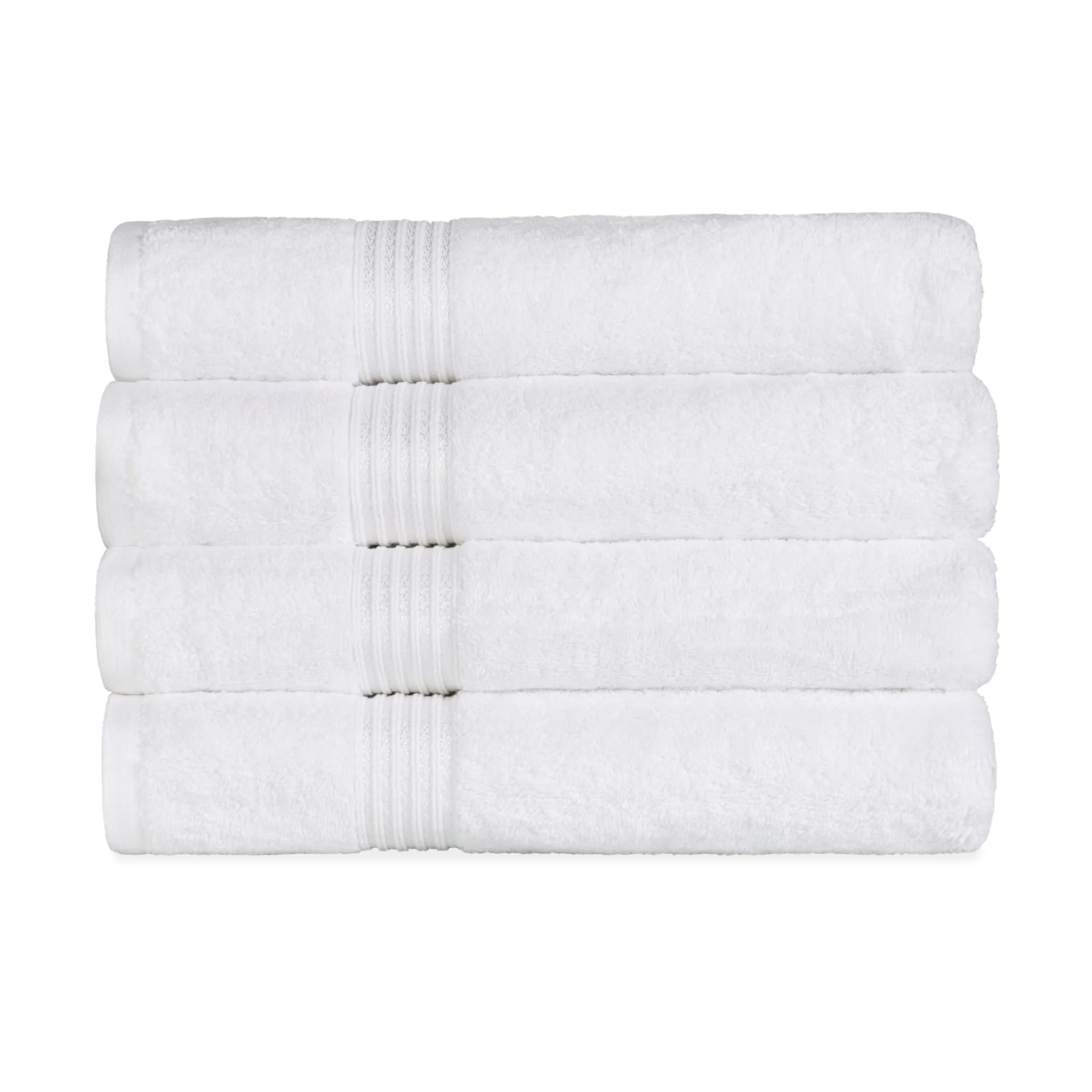Heritage Egyptian Cotton Solid Bath Towel Set of 4 - Omnigoodsstore