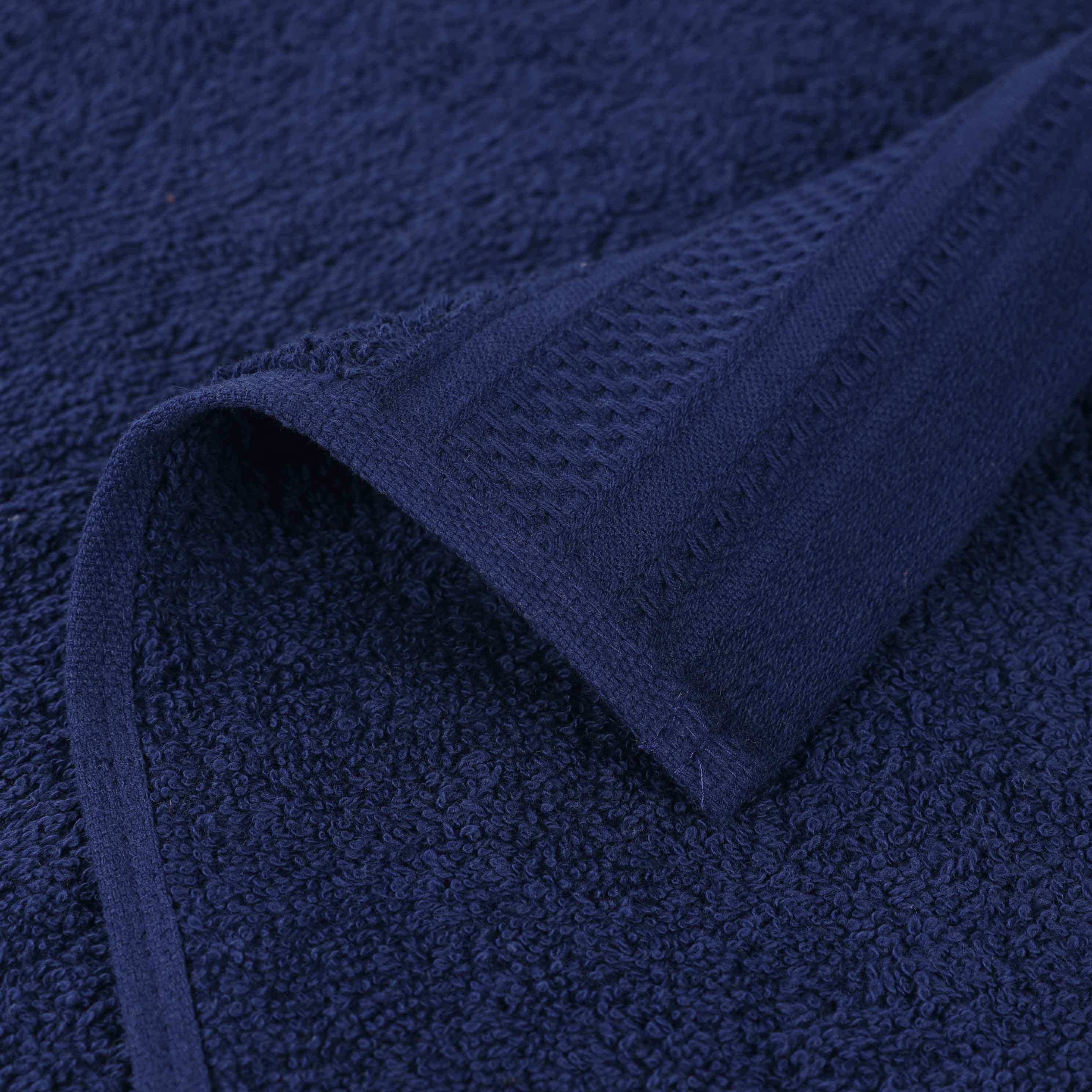 Honeycomb Textured Waffle Border Luxury Cotton Face Towels, Set of 12 - Omnigoodsstore