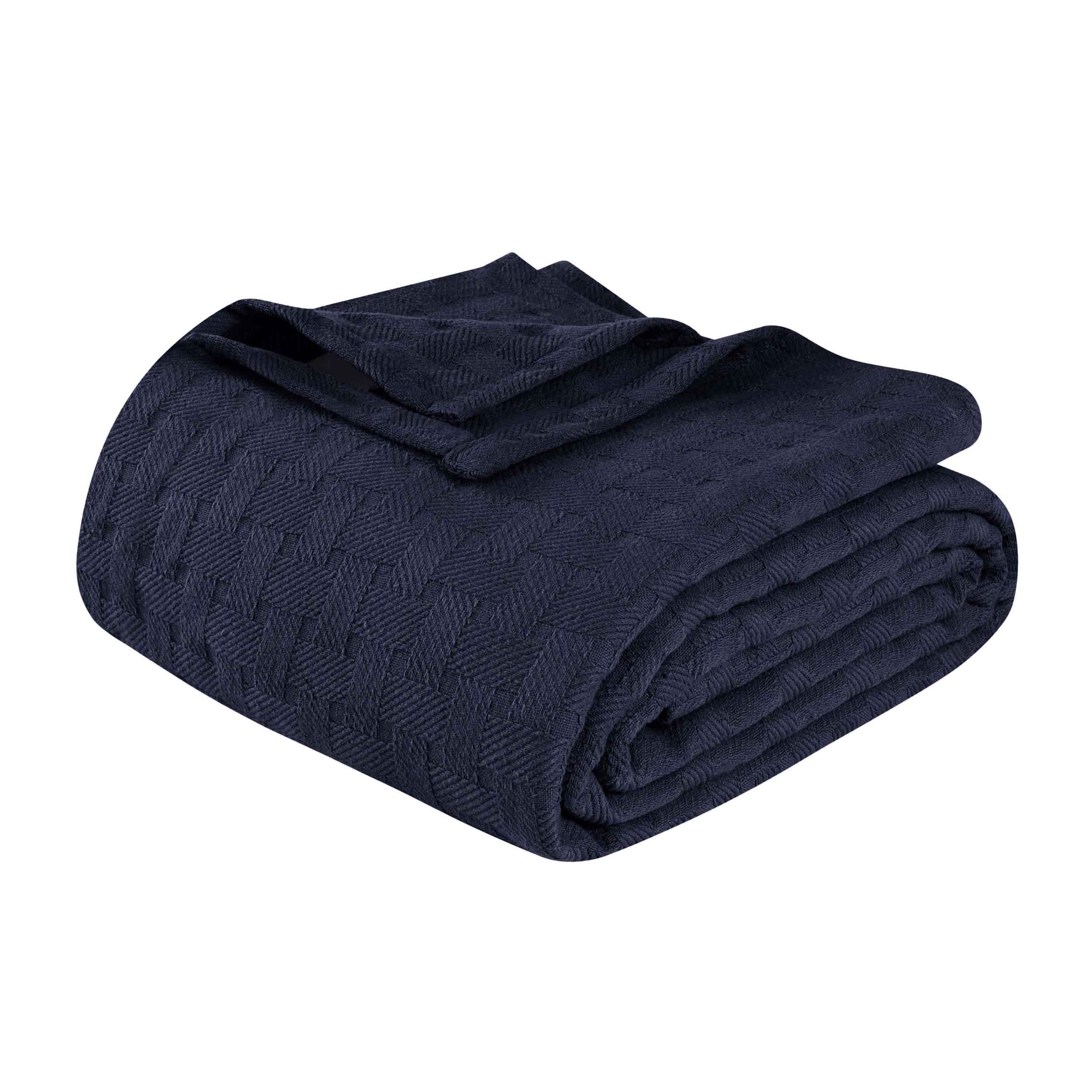 Basketweave All Season Cotton Bed Blanket & Sofa Throw - Omnigoodsstore