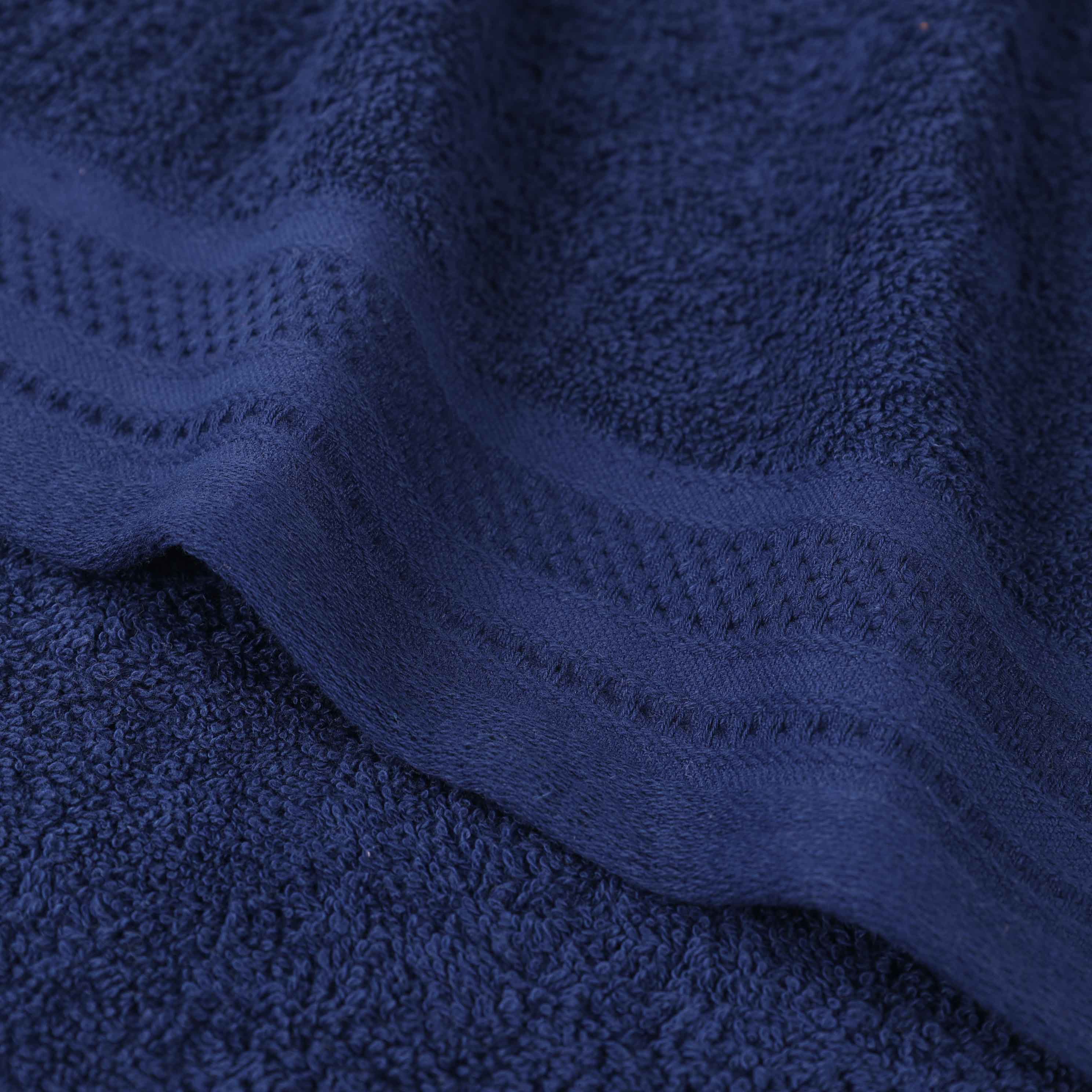 Honeycomb Textured Waffle Border Luxury Cotton Hand Towels, Set of 6 - Omnigoodsstore