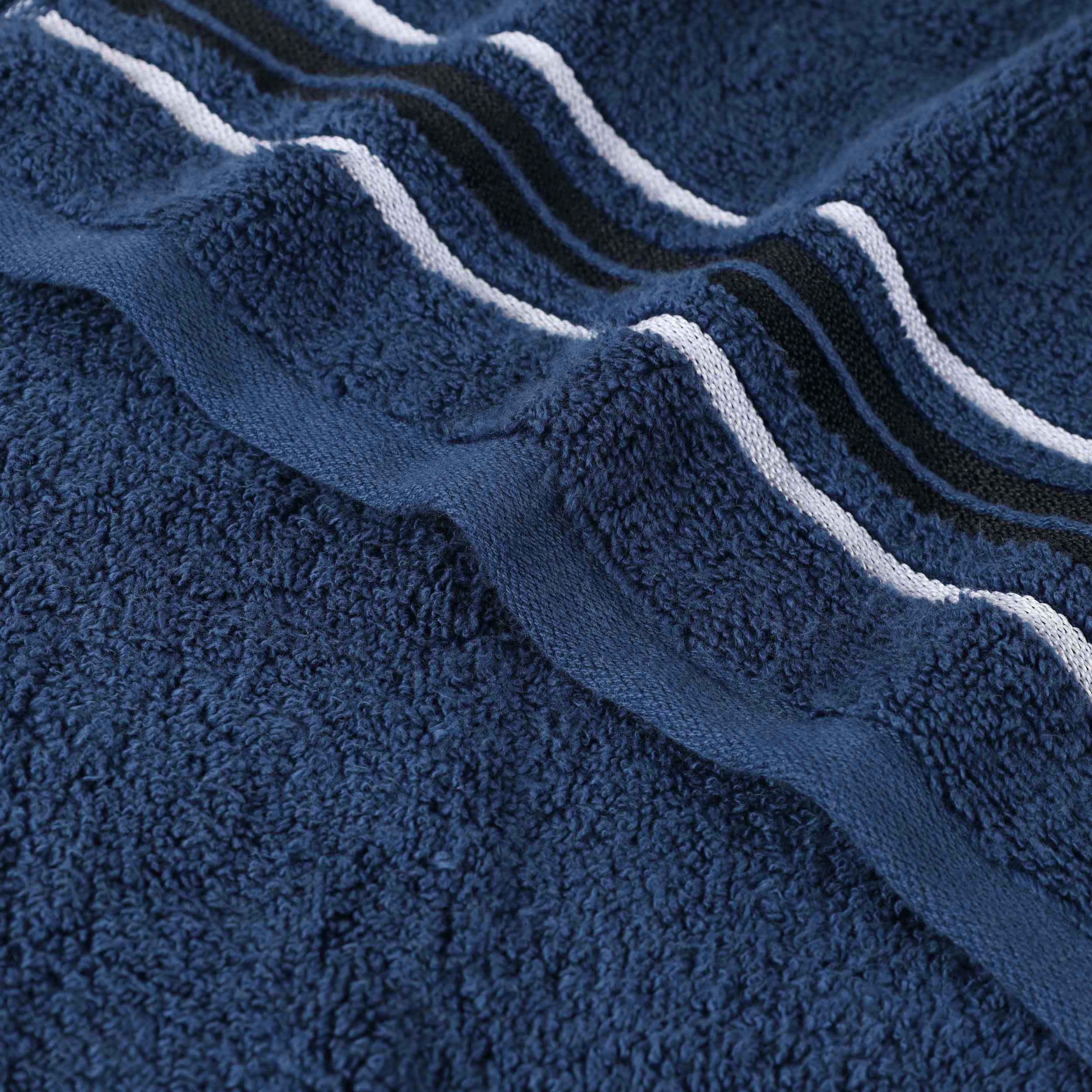 Sadie Zero Twist Cotton Solid and Jacquard Floral Hand Towel Set of 6 - Omnigoodsstore