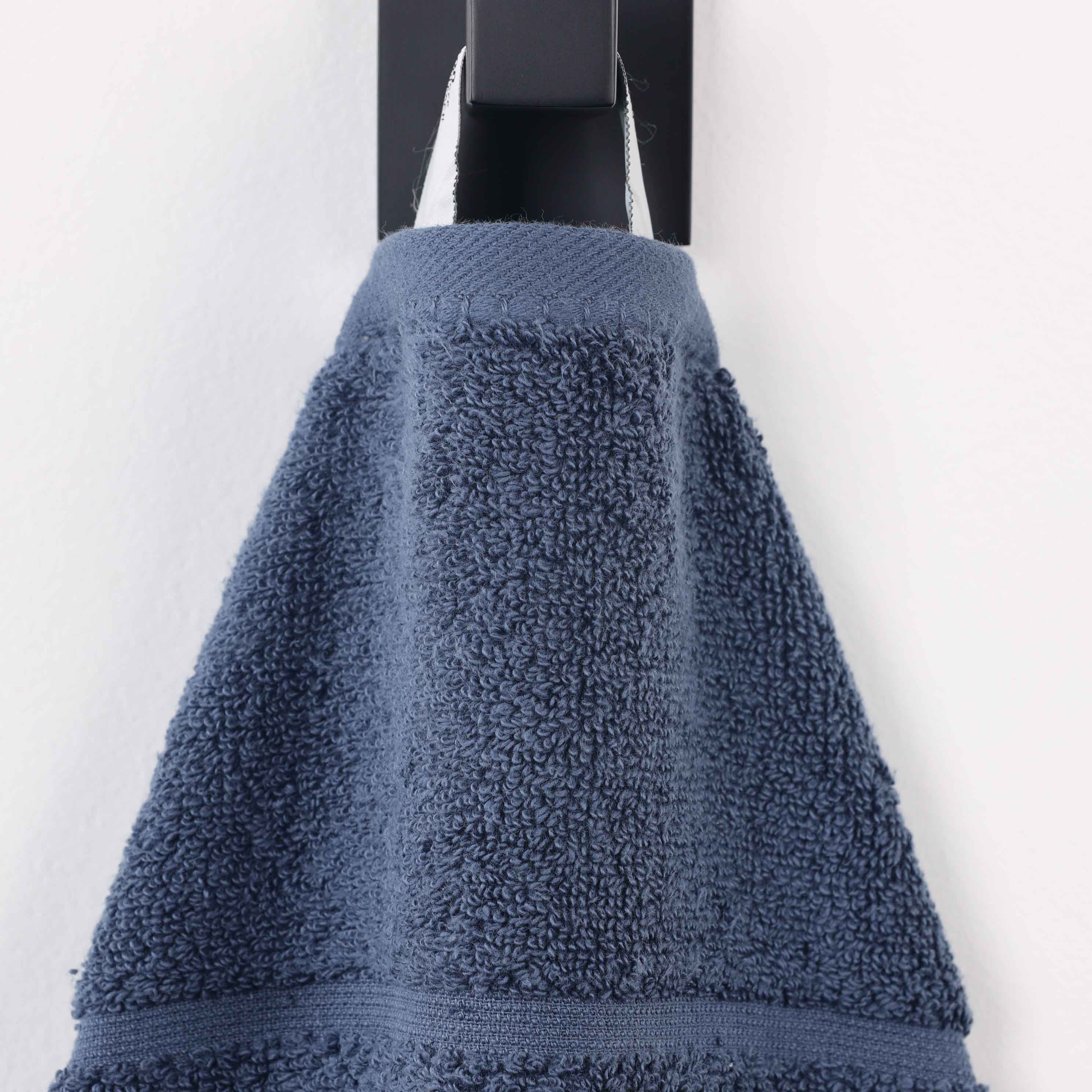 Mile Smart Twist Cotton Solid Broad Border 9 Piece Towel Set - Omnigoodsstore