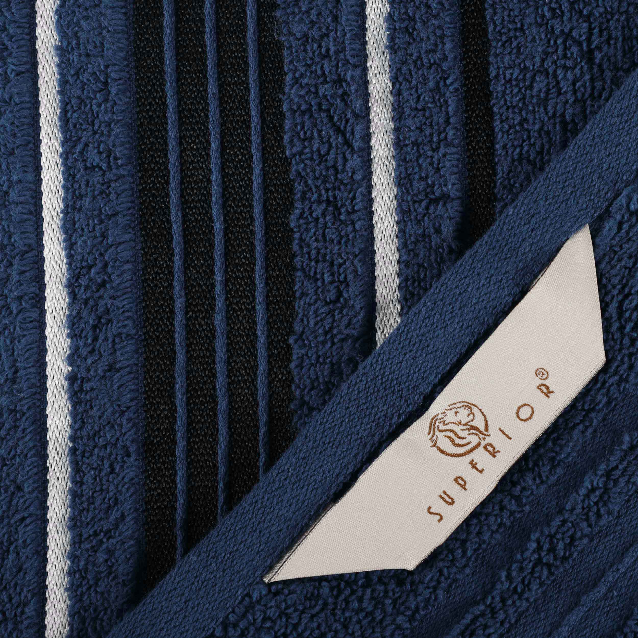 Sadie Zero Twist Cotton Solid and Jacquard Floral Hand Towel Set of 6 - Omnigoodsstore