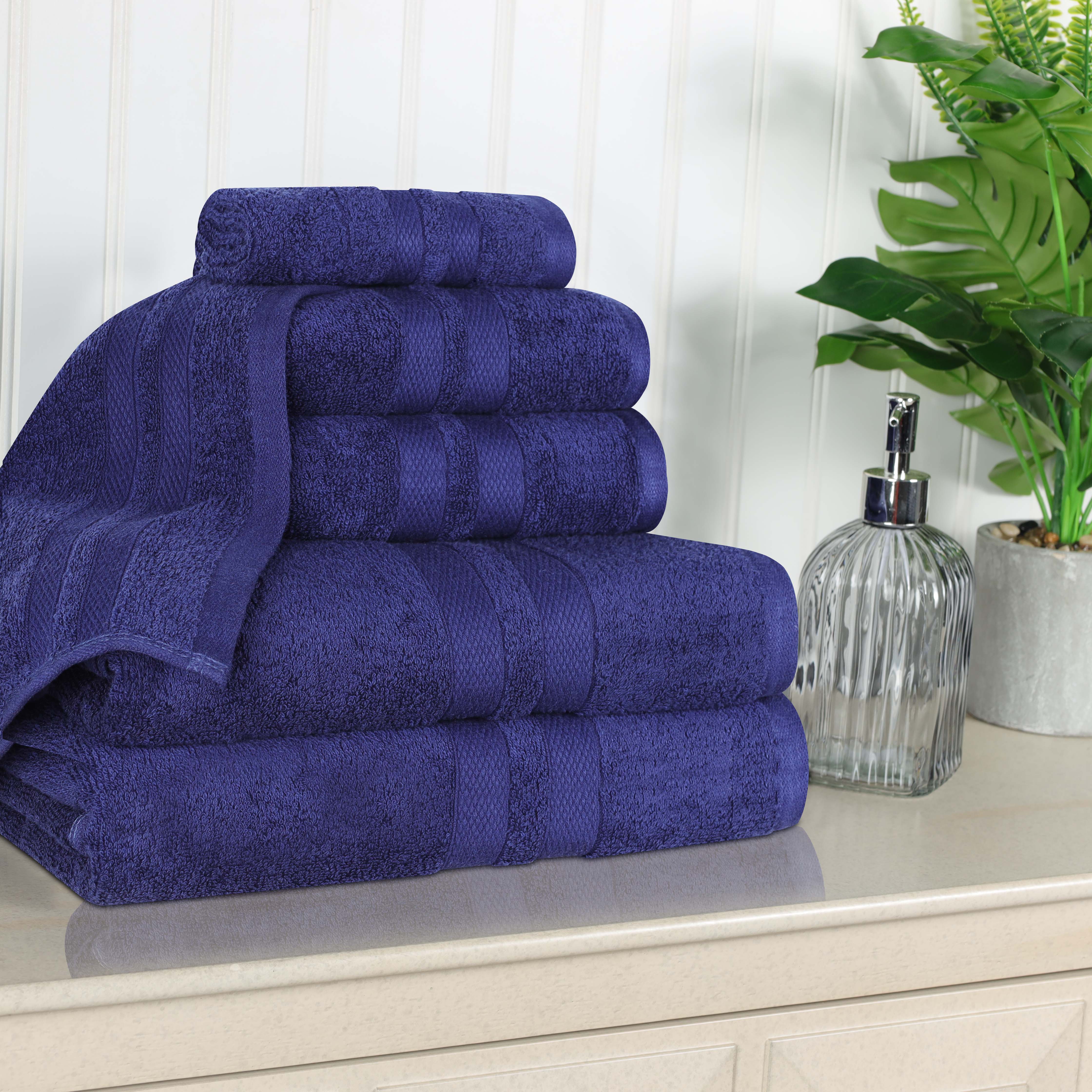 Cotton Ultra Soft 6 Piece Solid Towel Set - Omnigoodsstore