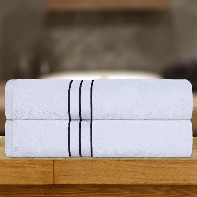 Turkish Cotton Ultra-Plush Solid 2-Piece Highly Absorbent Bath Sheet Set - Omnigoodsstore