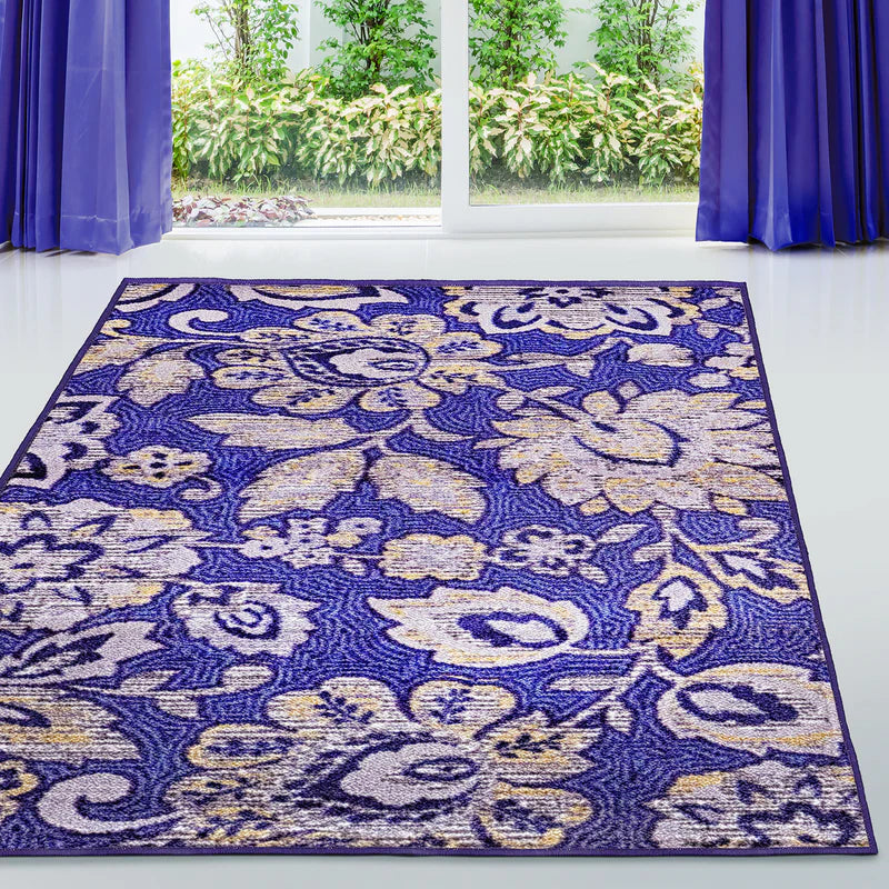 Jezabel Floral Non-Slip Washable Indoor Area Rug - Omnigoodsstore