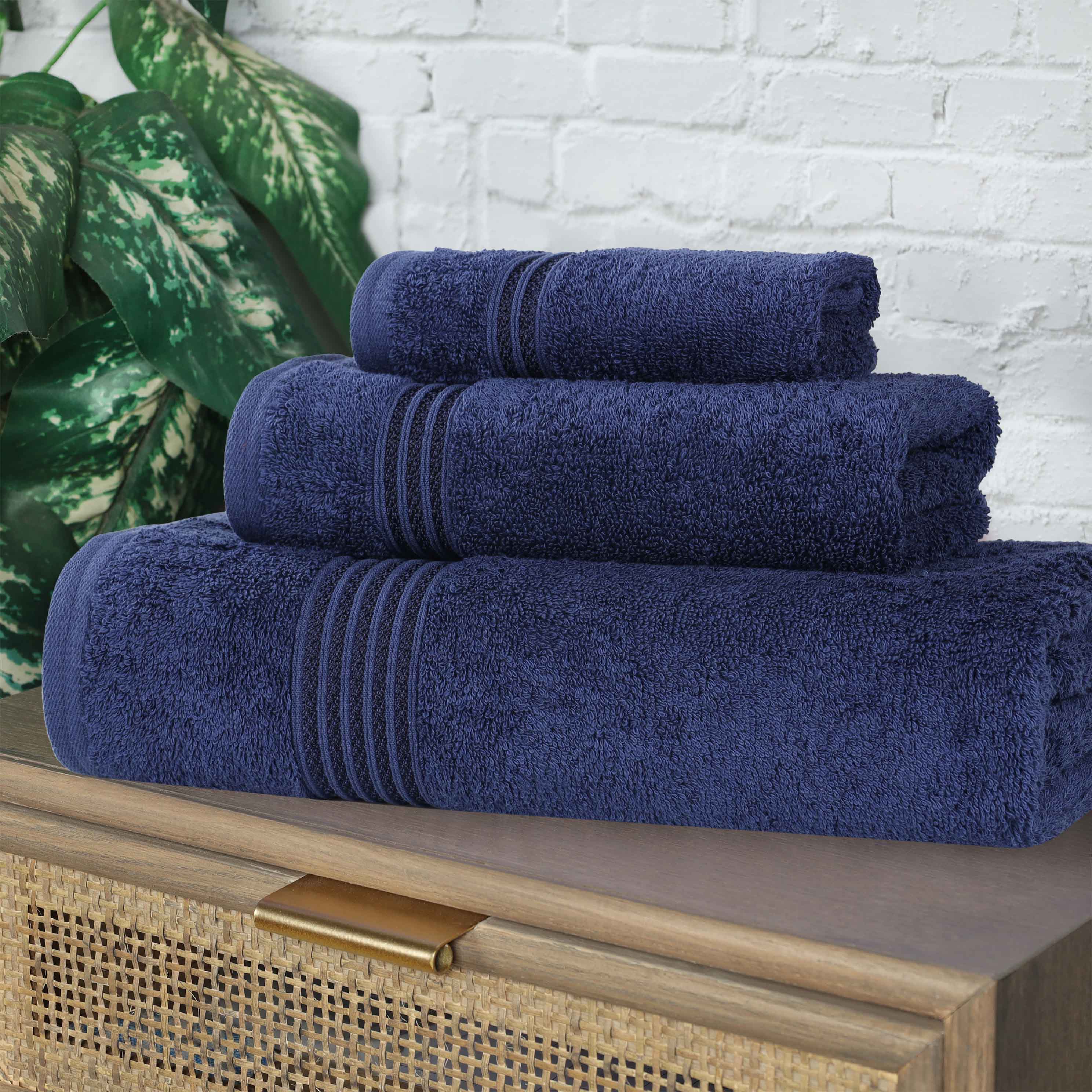 Egyptian Cotton Highly Absorbent Solid 3-Piece Ultra Soft Towel Set - Omnigoodsstore
