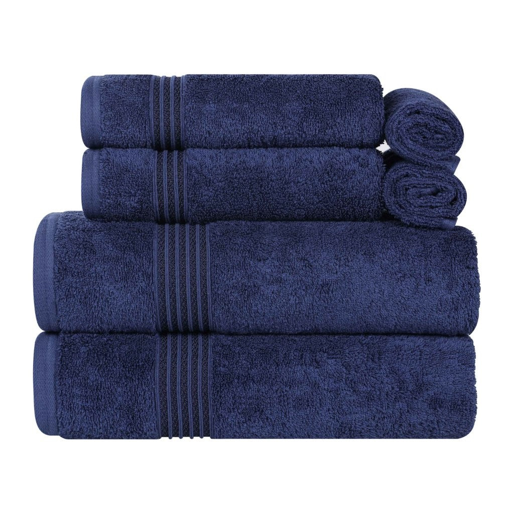 Egyptian Cotton Highly Absorbent Solid 6-Piece Ultra Soft Towel Set - Omnigoodsstore