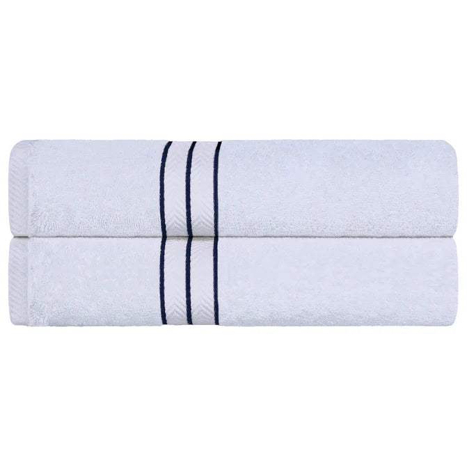 Turkish Cotton Ultra-Plush Solid 2-Piece Highly Absorbent Bath Sheet Set - Omnigoodsstore