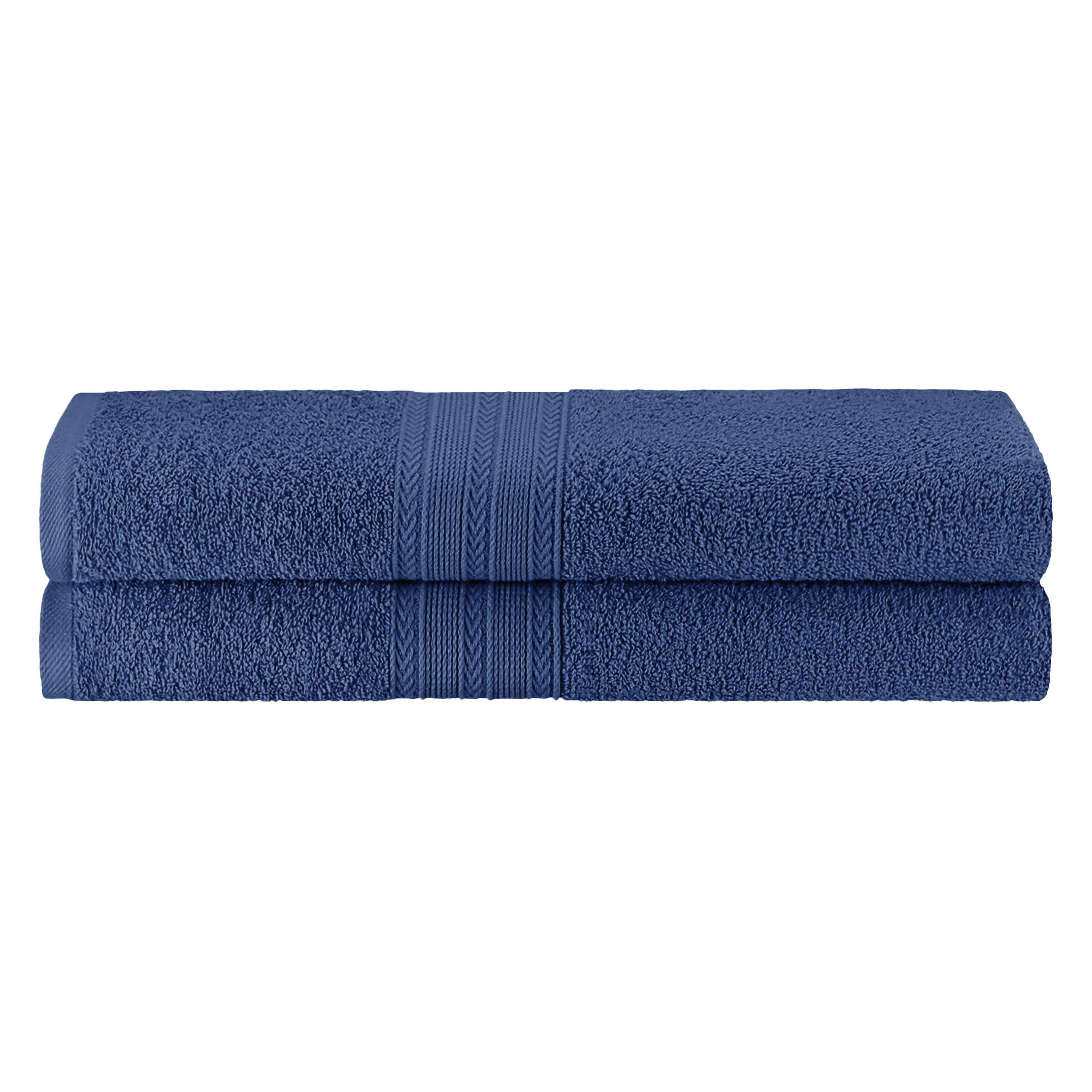 Cotton Eco Friendly 2 Piece Solid Bath Sheet Towel Set - Omnigoodsstore