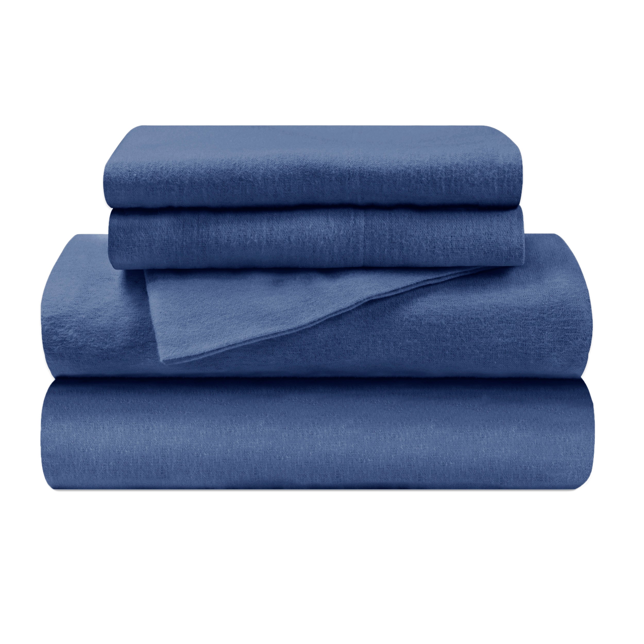 Flannel Cotton Modern Solid Deep Pocket Bed Sheet Set - Omnigoodsstore