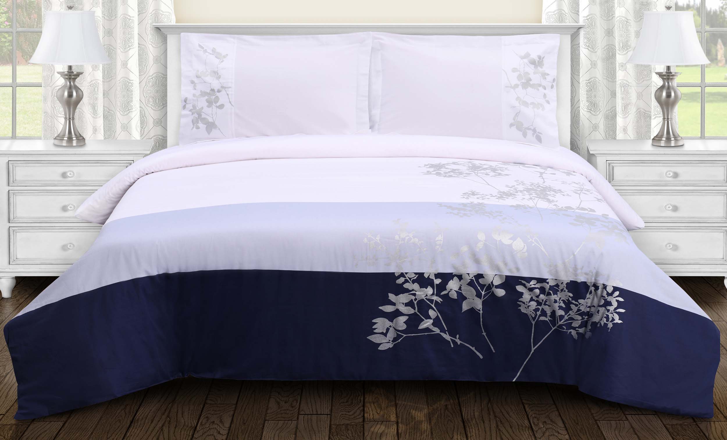 Sydney Cotton Floral Duvet Cover Set - Omnigoodsstore
