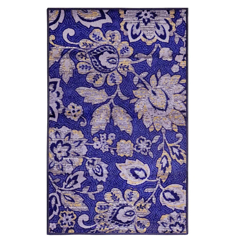 Jezabel Floral Non-Slip Washable Indoor Area Rug - Omnigoodsstore