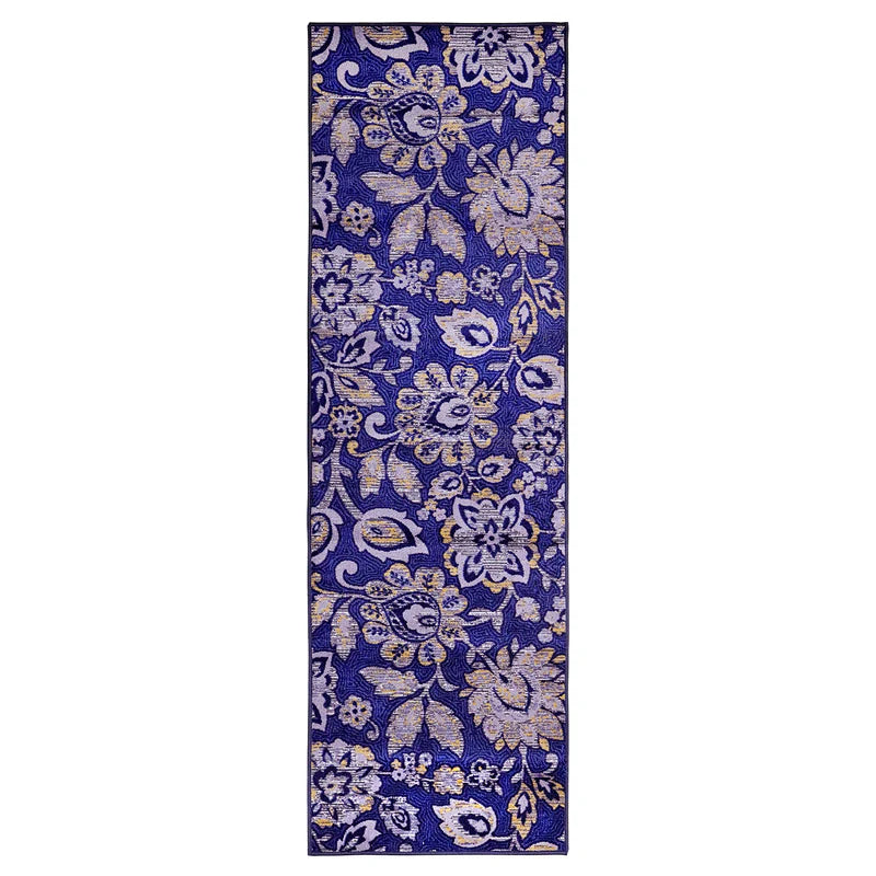 Jezabel Floral Non-Slip Washable Indoor Area Rug - Omnigoodsstore