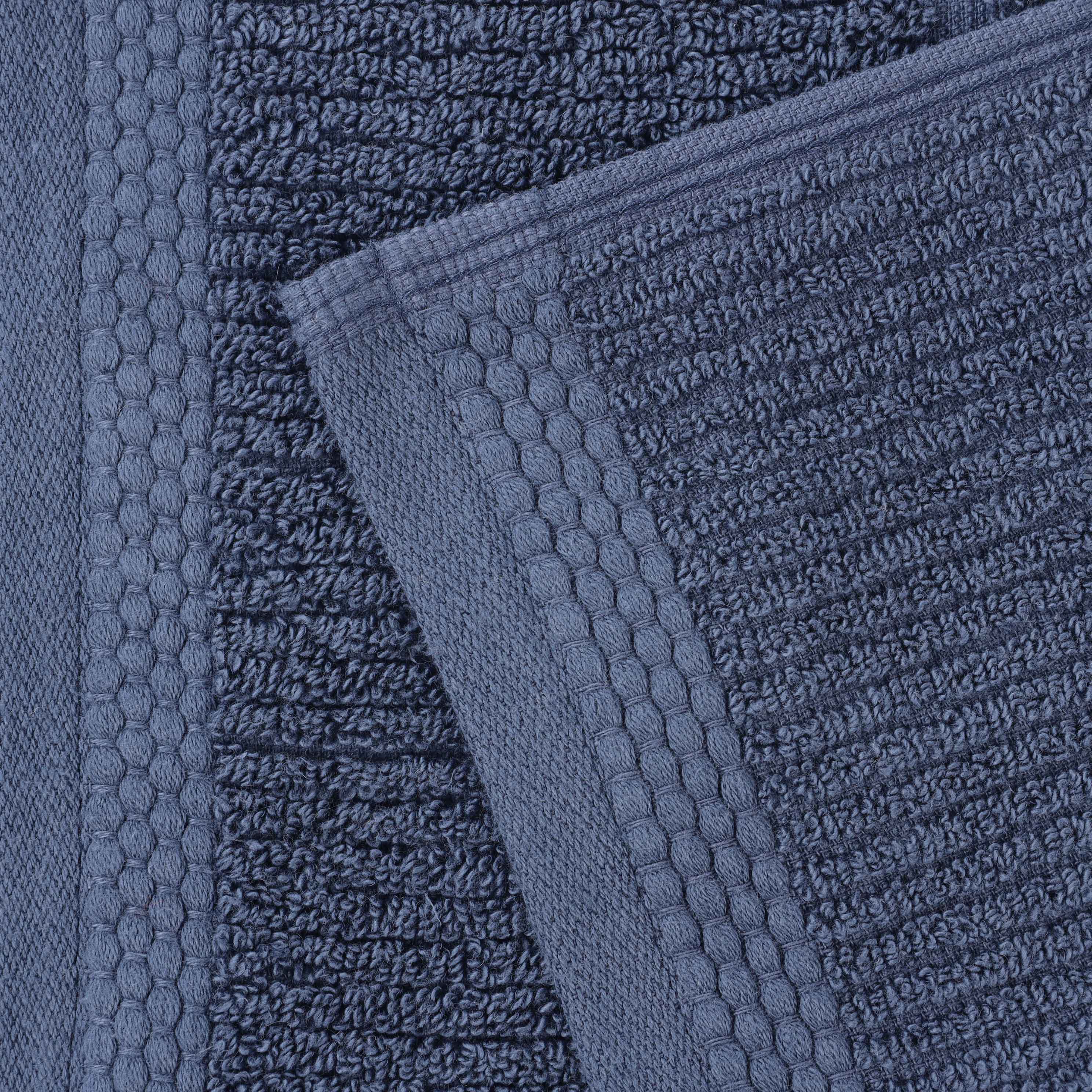 Milo Smart Twist Cotton Solid Ribbed Design 8 Piece Towel Set - Omnigoodsstore