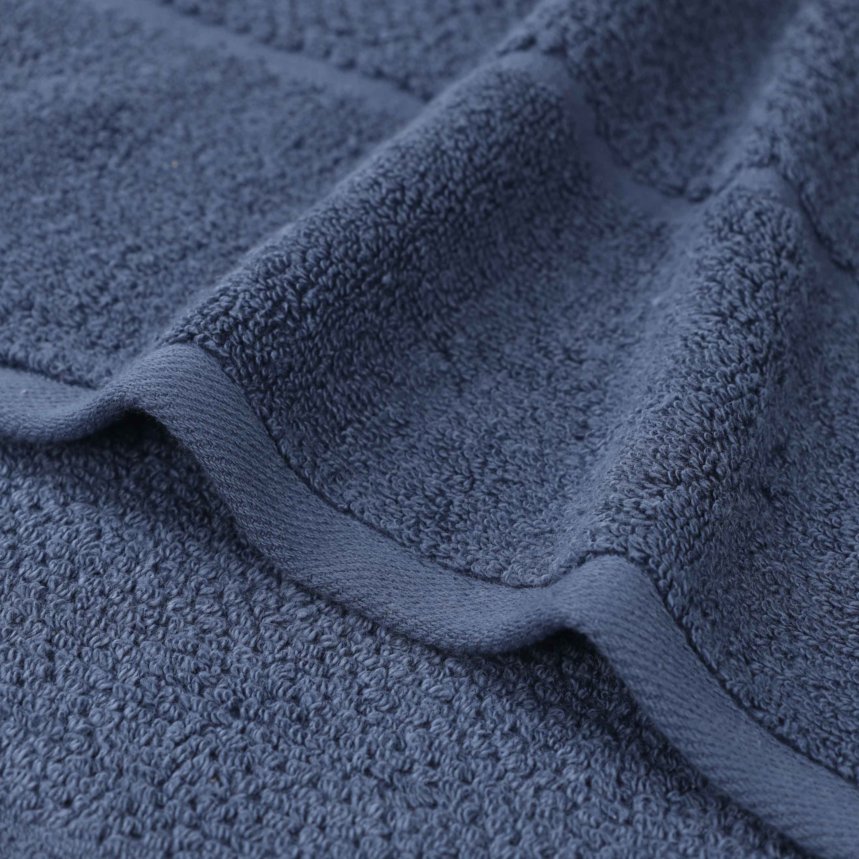 Mile Smart Twist Cotton Solid Broad Border Bath Sheets, Set of 2 - Omnigoodsstore