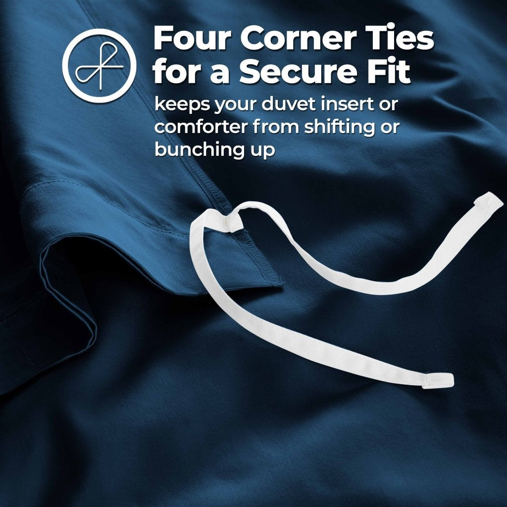 1200 Thread Count Egyptian Solid Cotton Duvet Cover Set - Omnigoodsstore