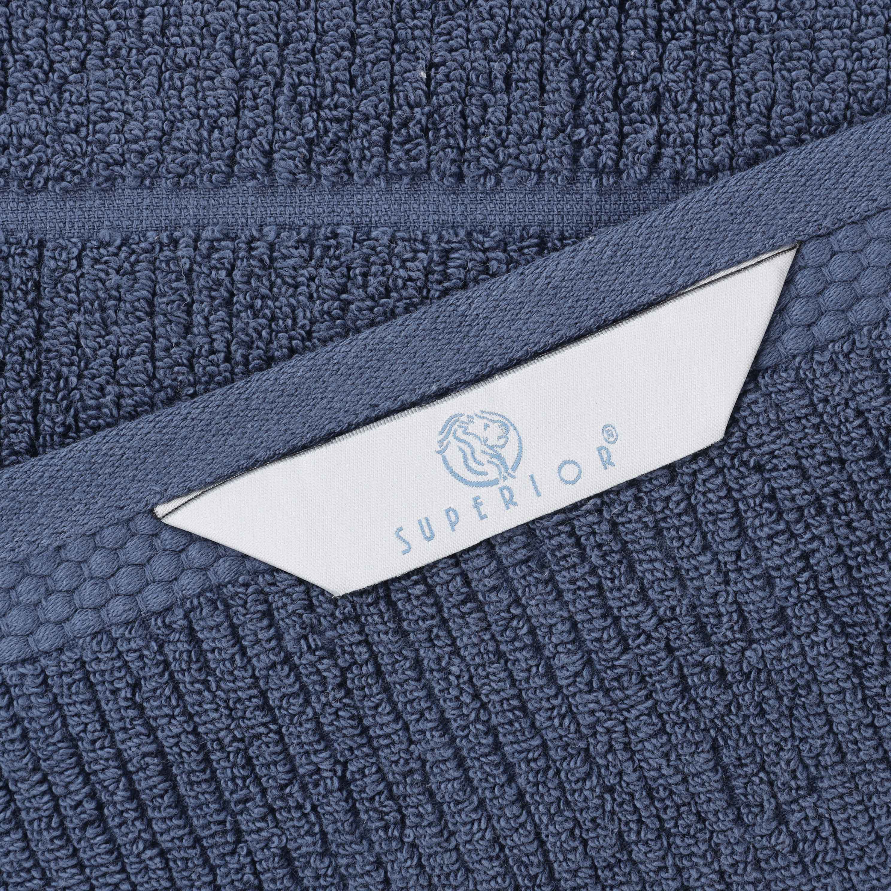 Milo Smart Twist Cotton Solid Ribbed Design 8 Piece Towel Set - Omnigoodsstore