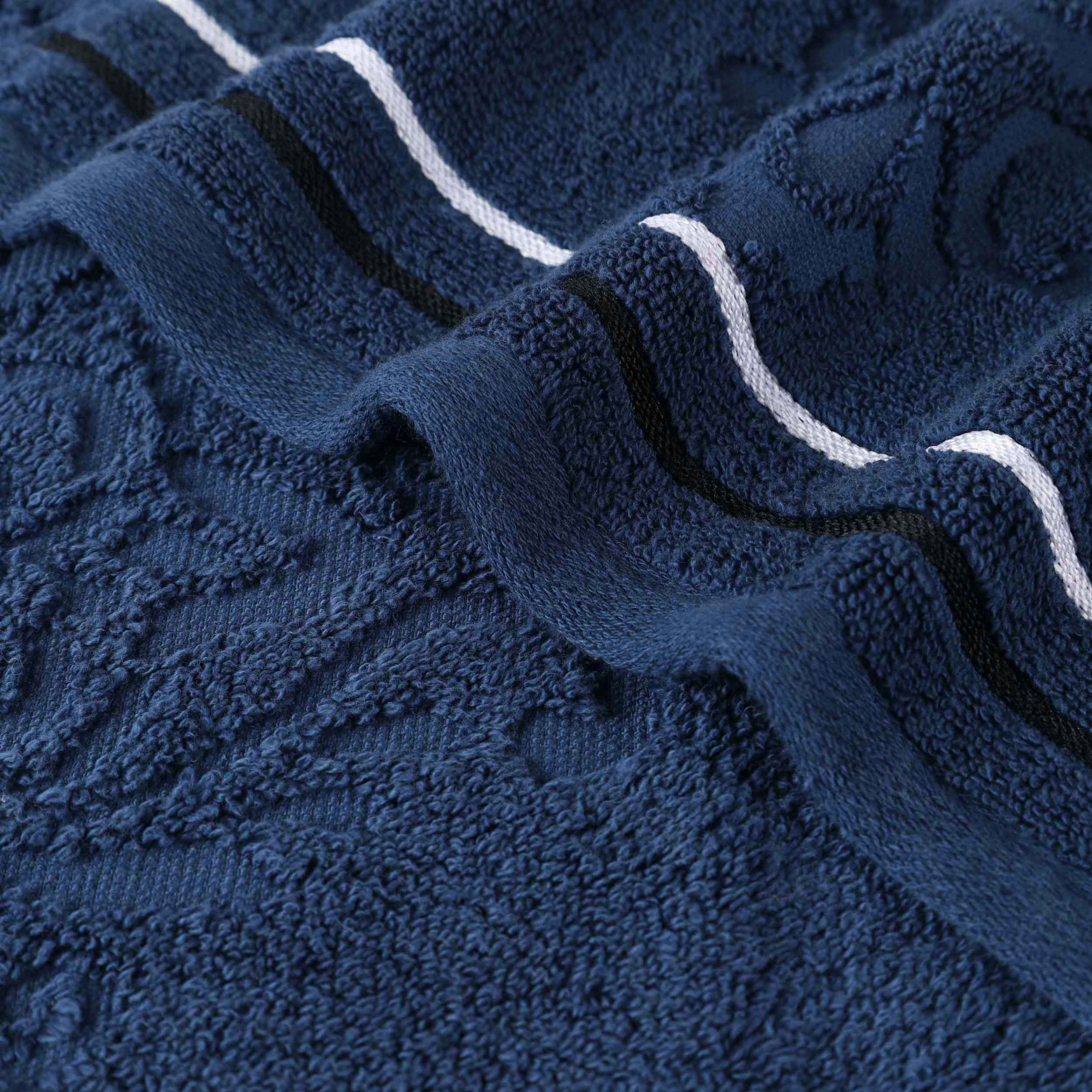 Sadie Zero Twist Cotton Solid and Jacquard Floral Face Towel Set of 12 - Omnigoodsstore