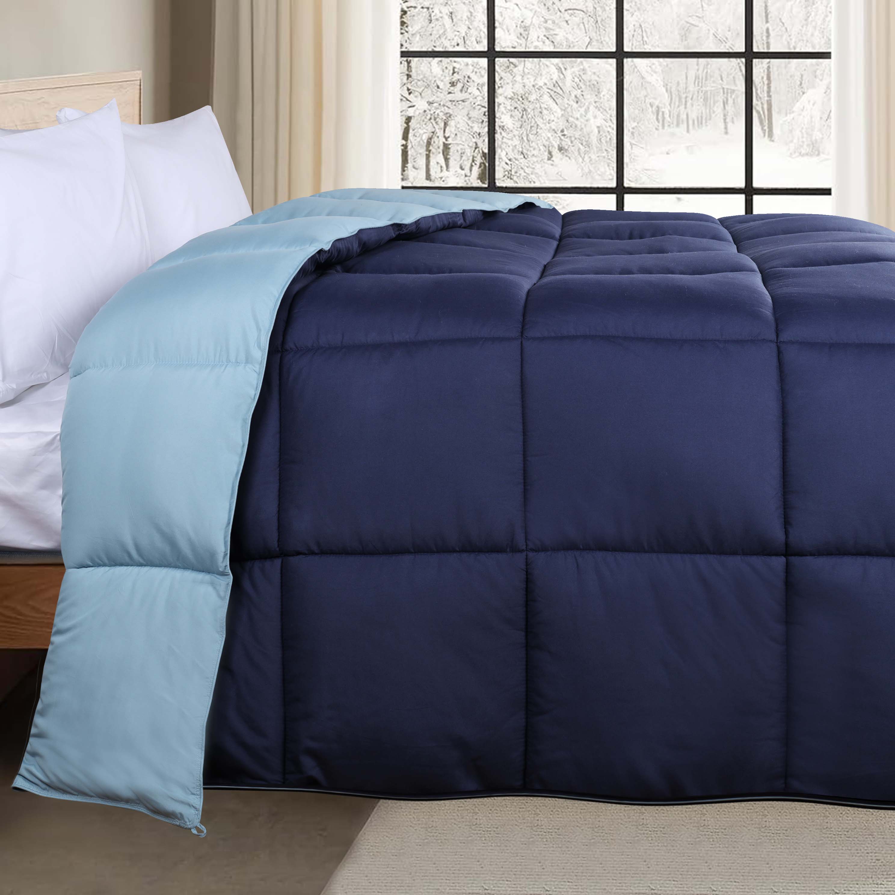 Brushed Microfiber Reversible Comforter - Omnigoodsstore