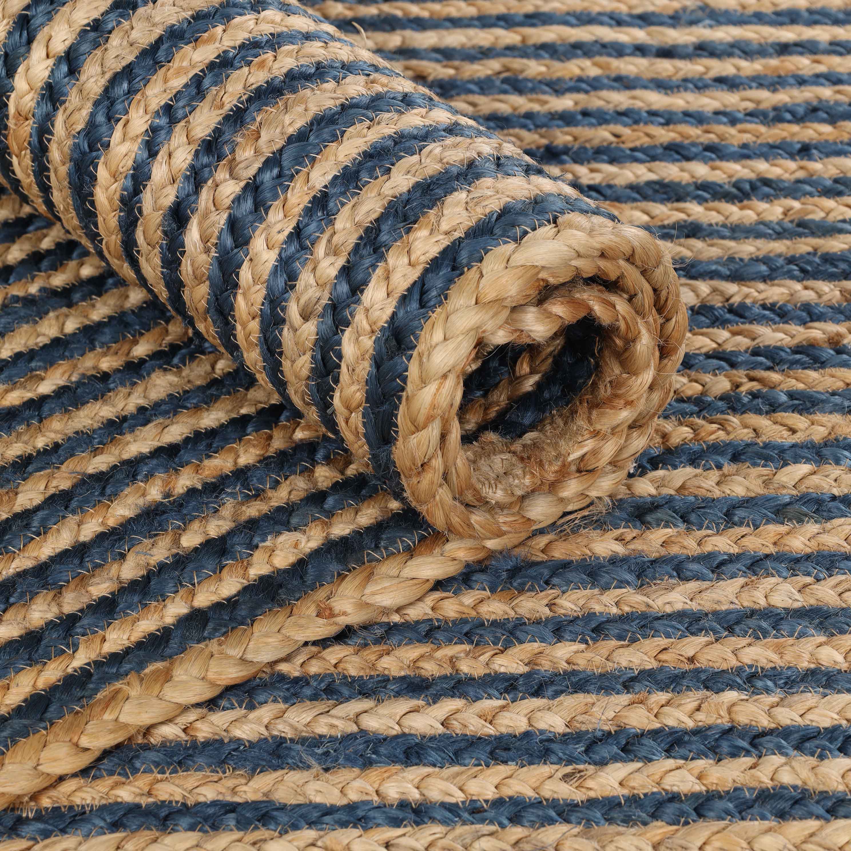 Braided Jute Reversible Handwoven Indoor Outdoor Area Rug - Omnigoodsstore