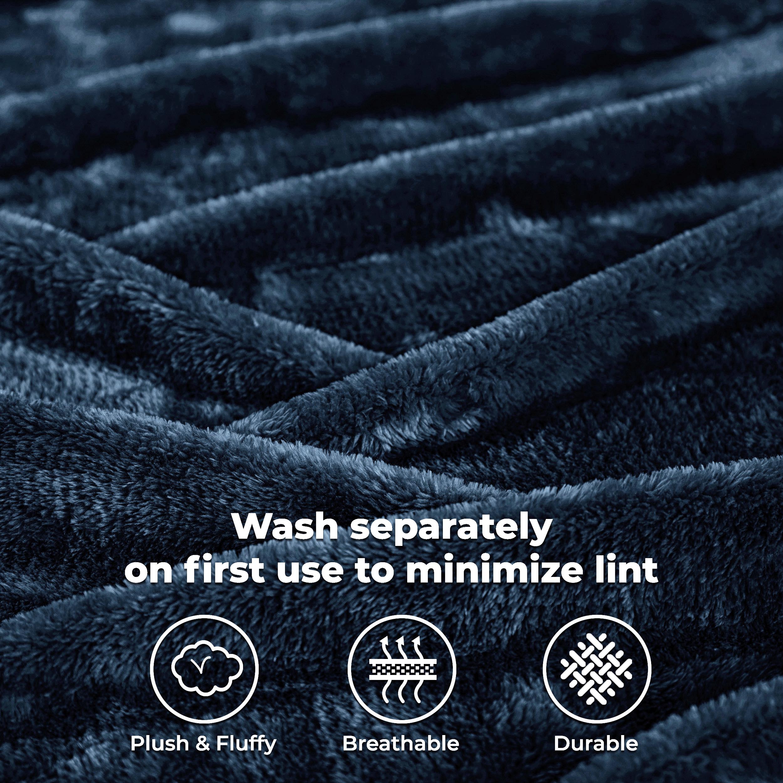 Classic Solid Fleece Plush Medium Weight Fluffy Soft Blanket - Omnigoodsstore