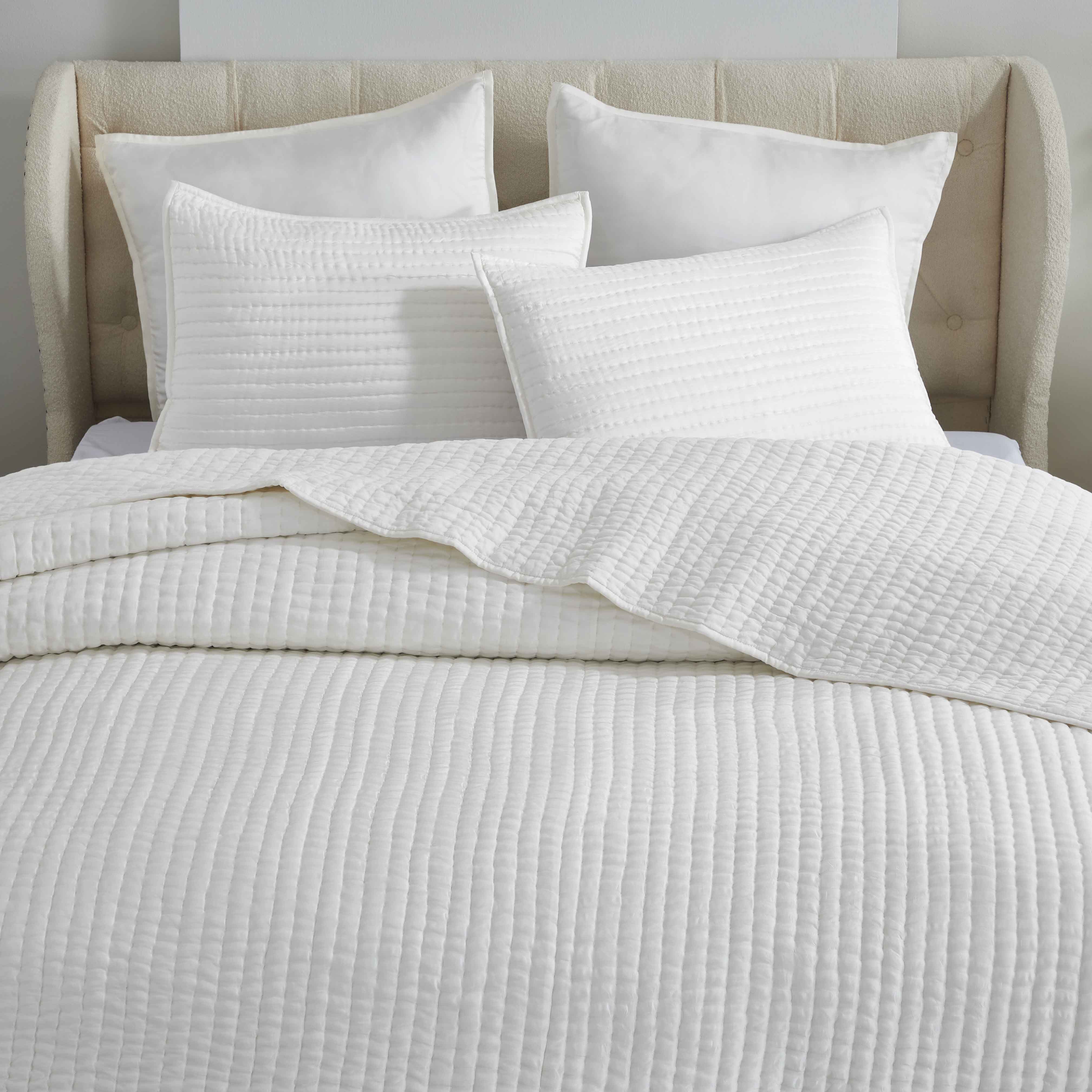 Bella 100% Silk Pick Stitch Medium Weight Quilt and Sham Set - Omnigoodsstore