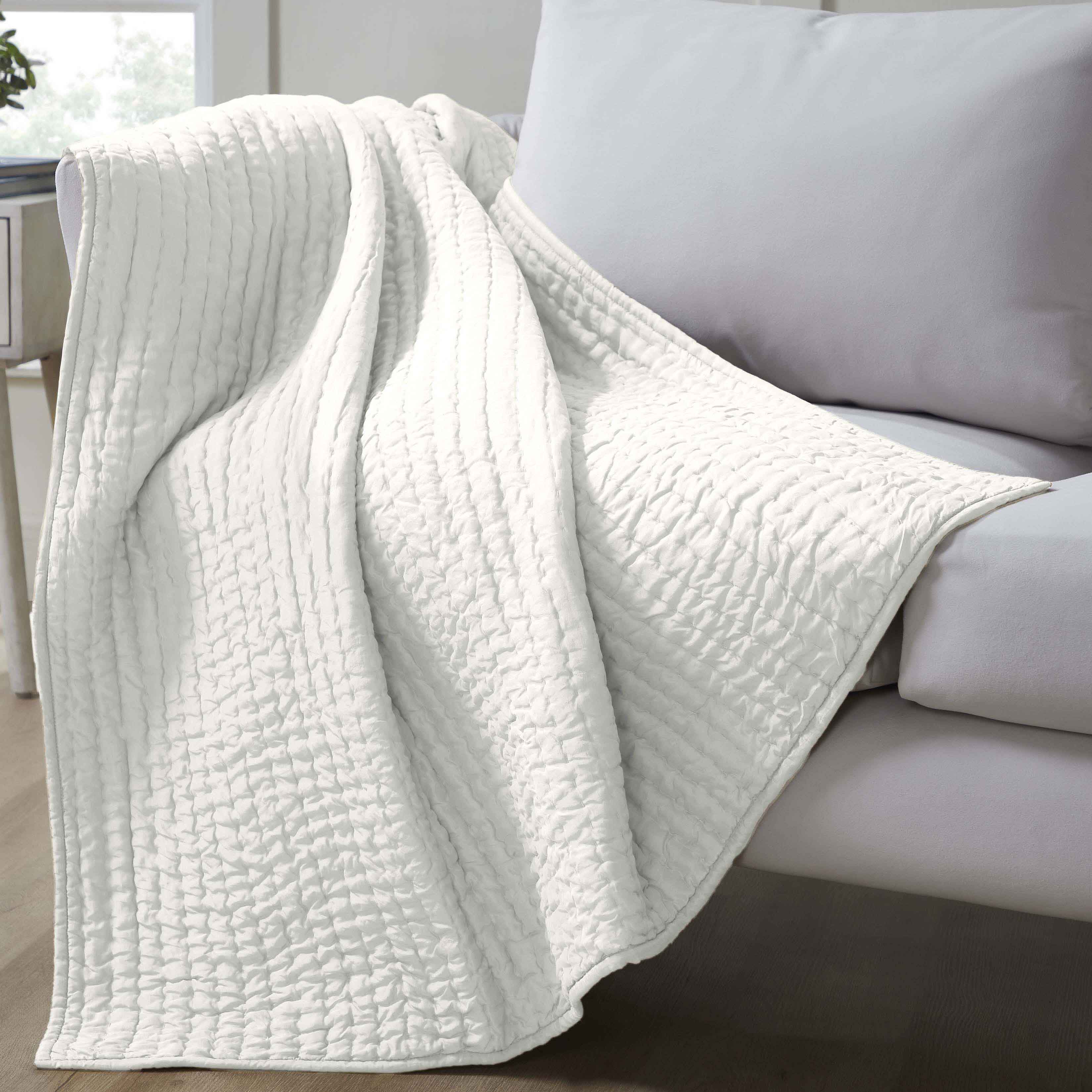 Bella 100% Silk Pick Stitch Medium Weight Quilt and Sham Set - Omnigoodsstore