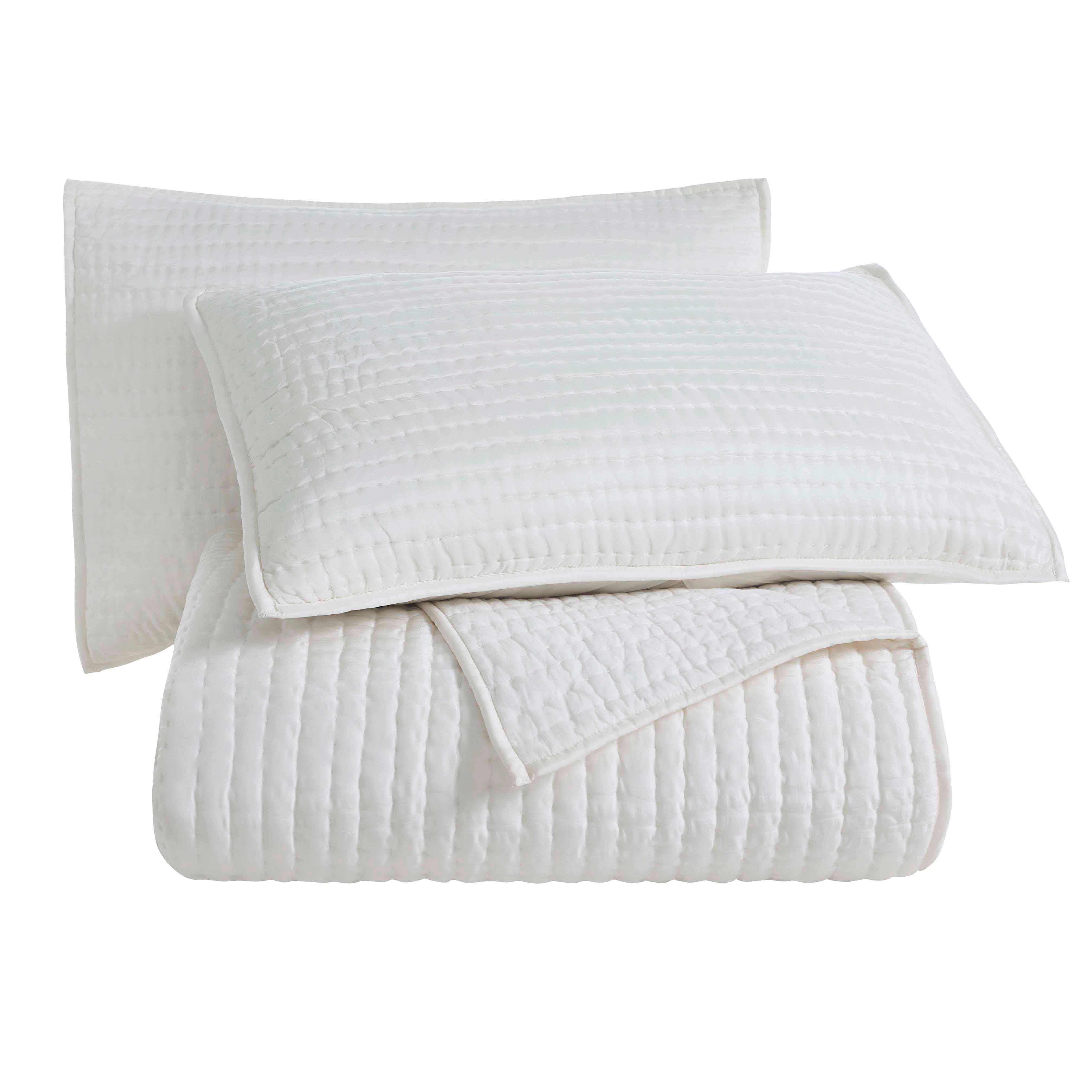 Bella 100% Silk Pick Stitch Medium Weight Quilt and Sham Set - Omnigoodsstore