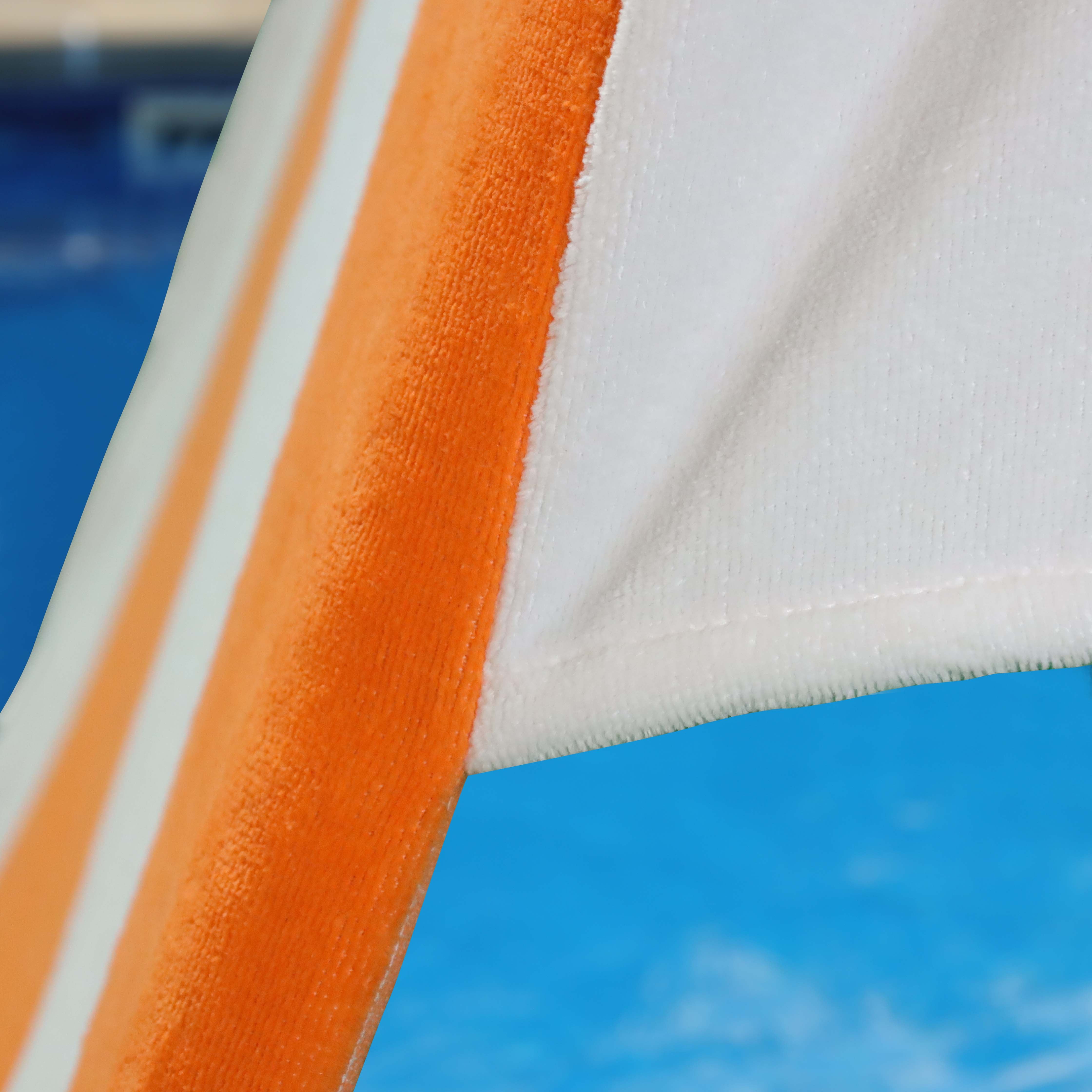 Cotton Standard Size Cabana Stripe Chaise Lounge Chair Cover - Omnigoodsstore