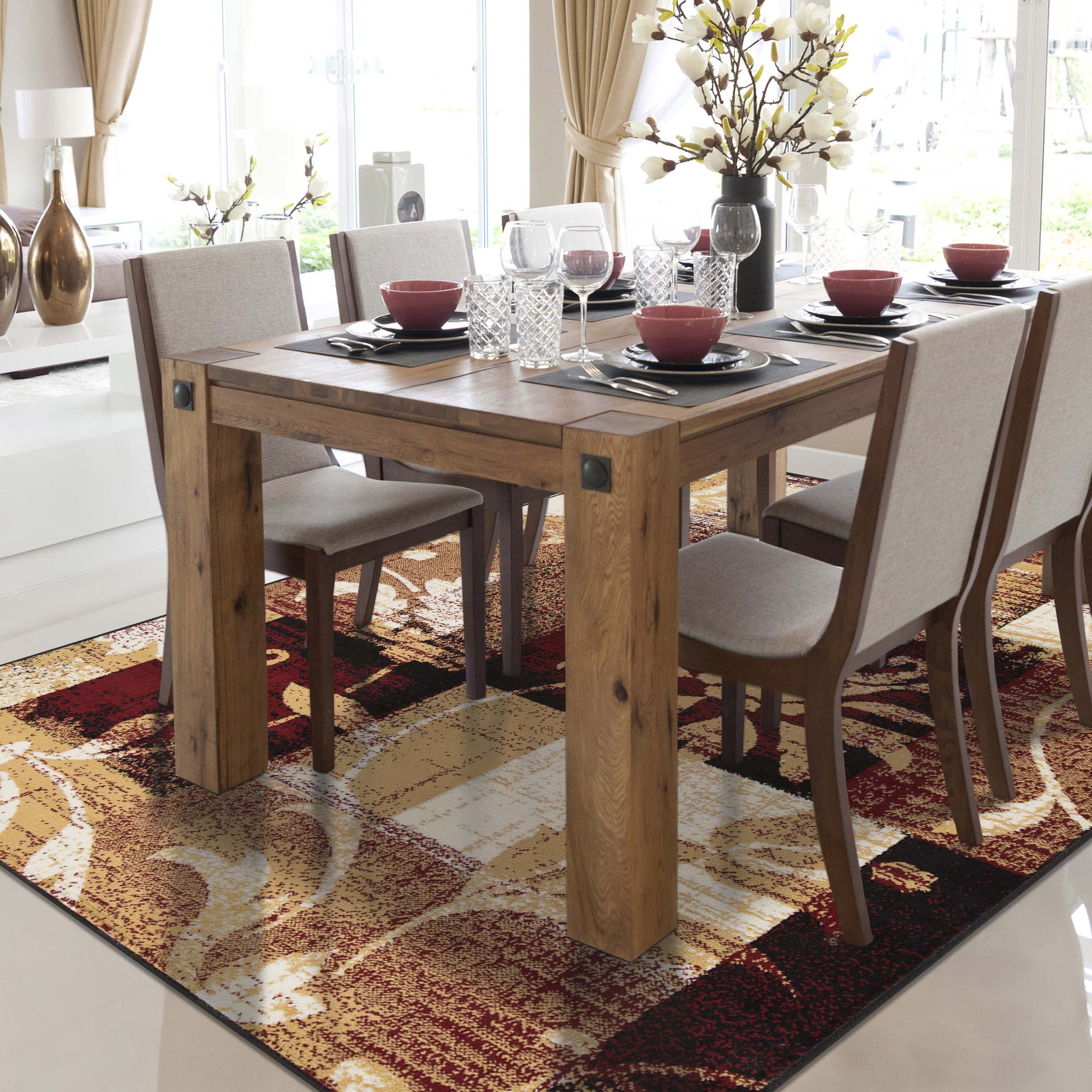 Pastiche Contemporary Floral Patchwork Indoor Area Rug or Runner Rug - Omnigoodsstore